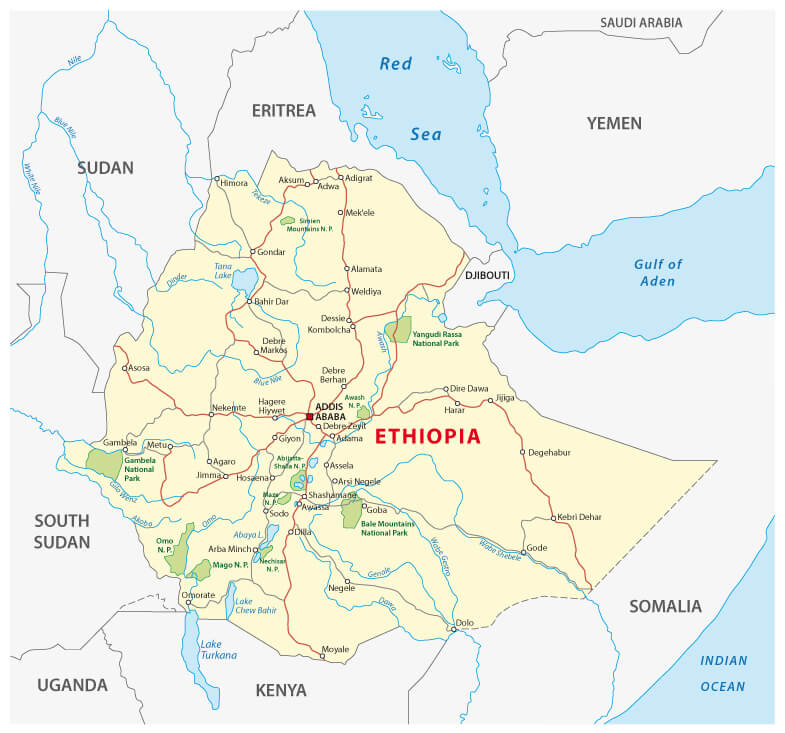Ethiopia road map