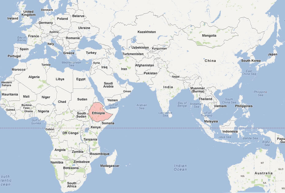 Map of Ethiopia World