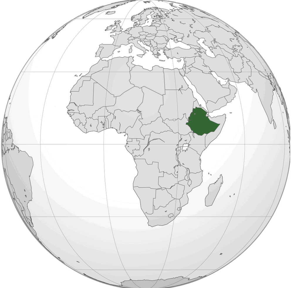 where is ethiopia on the world map