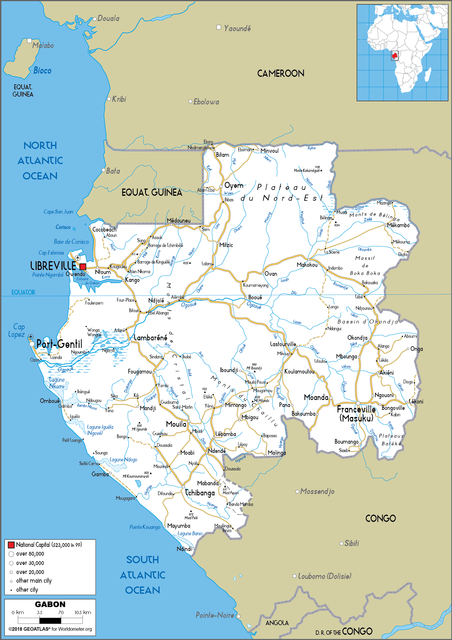 Gabon road map
