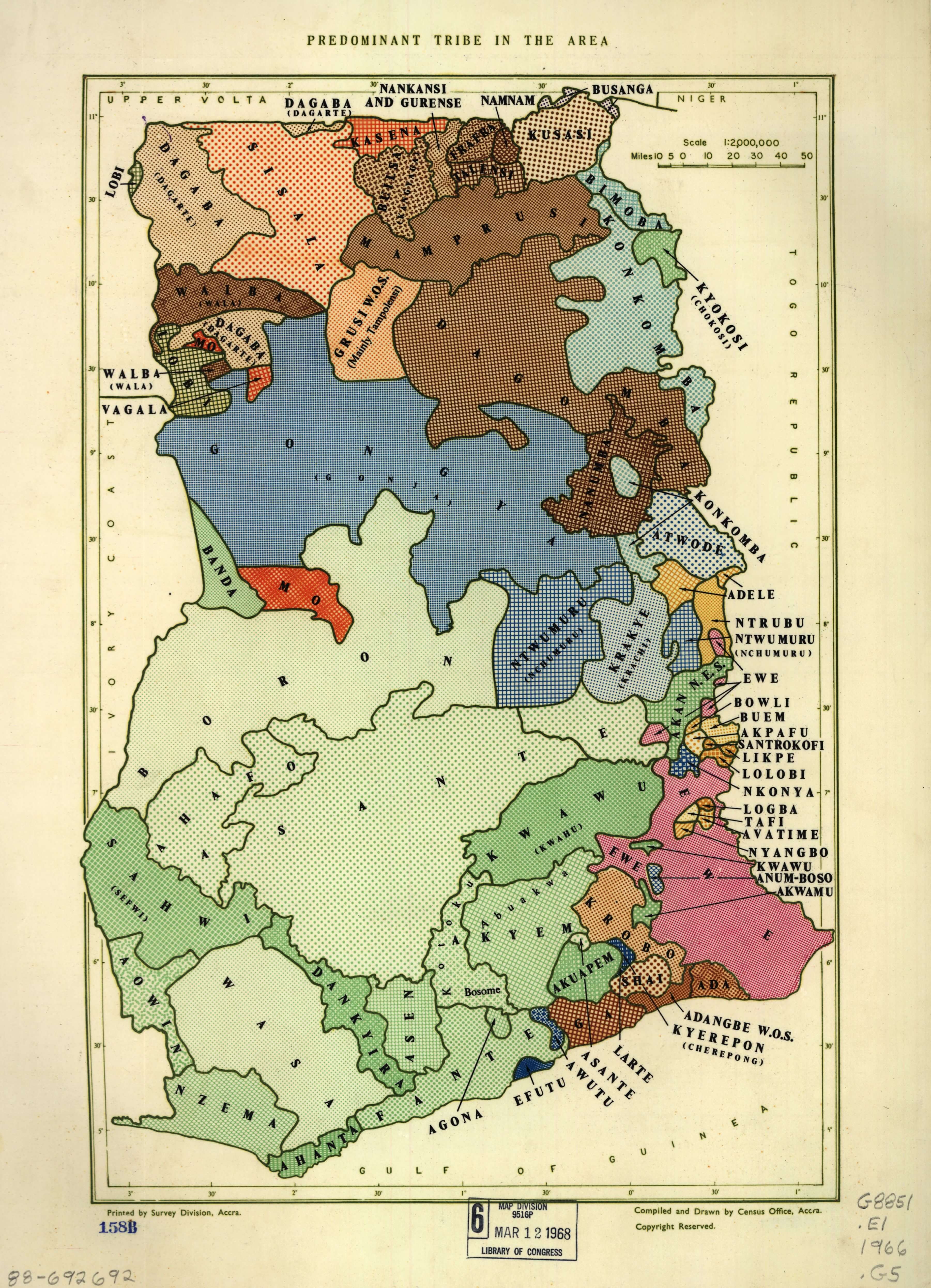 Predominant tribe in the area Ghana