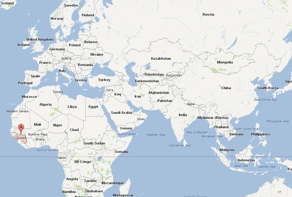 Map of Guinea World