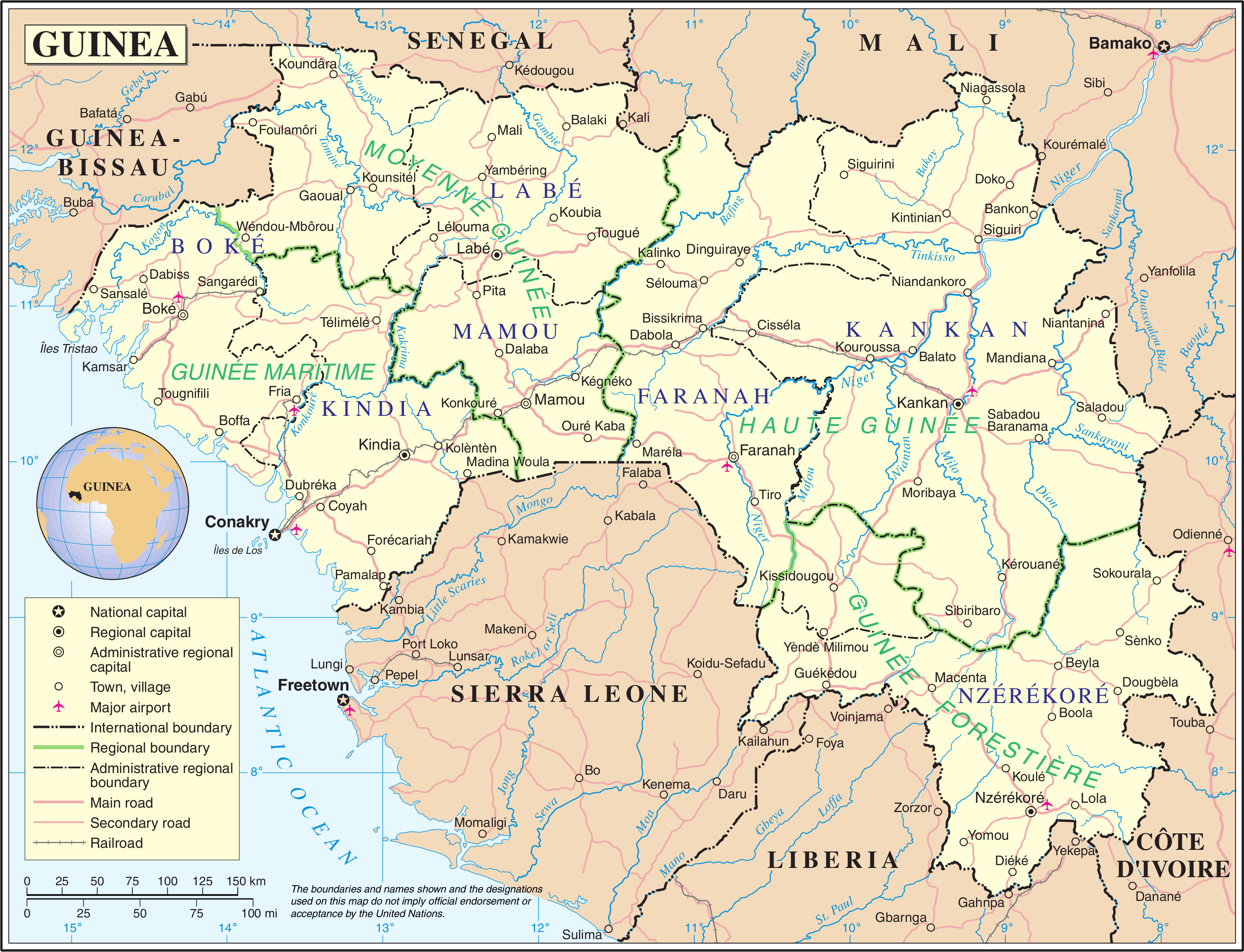 Maps of the Guinea