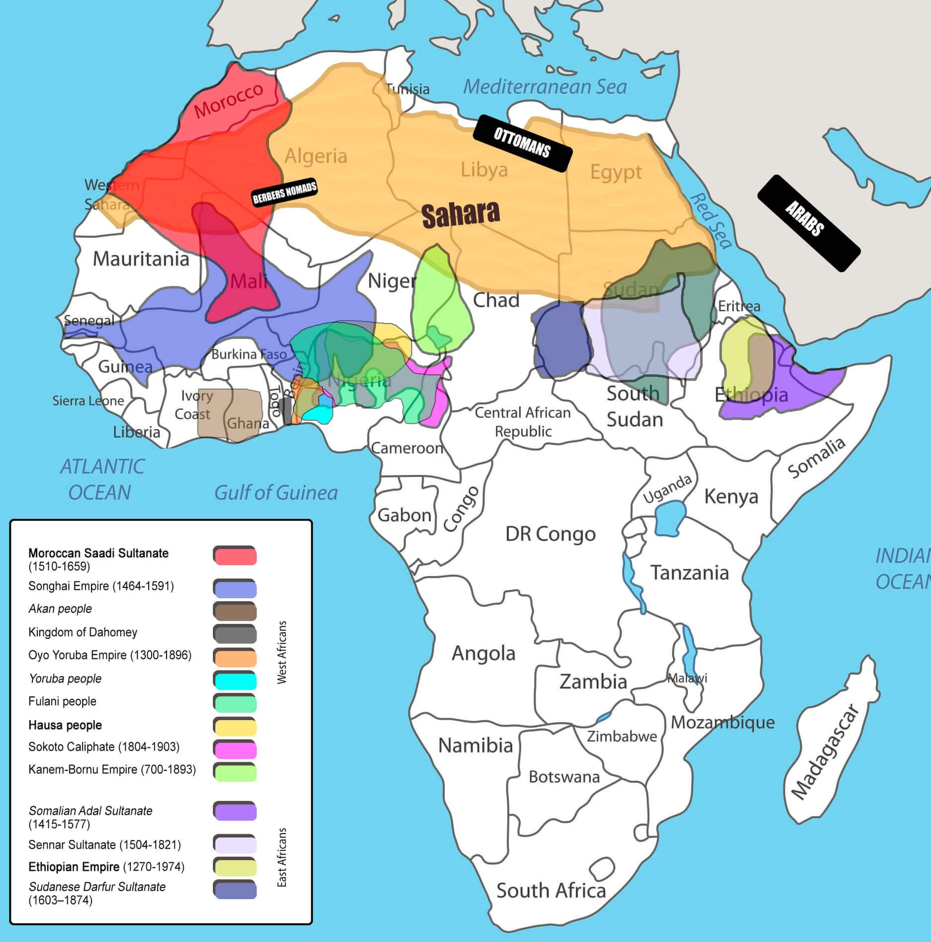 African royals map