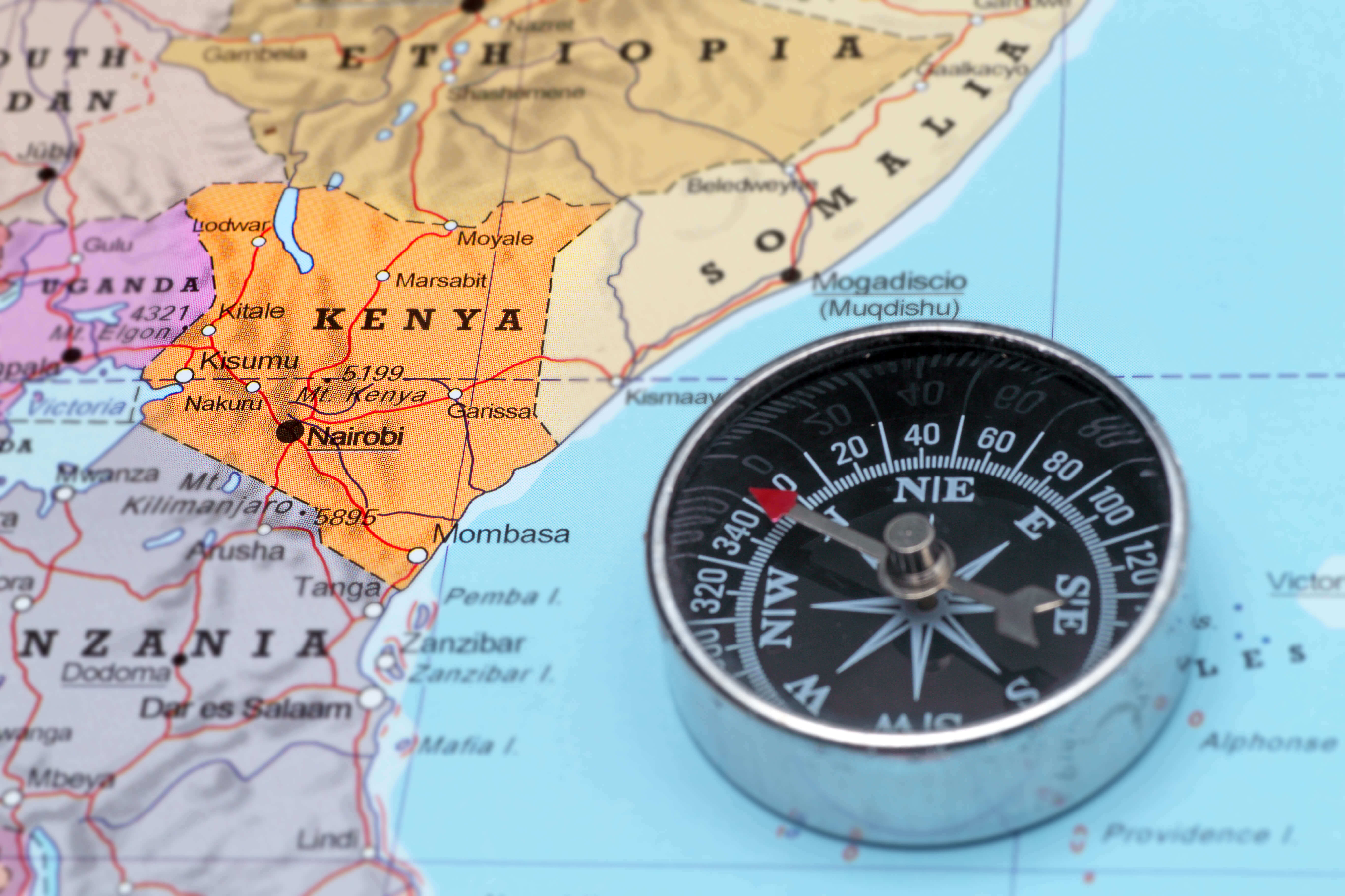 Kenya location map
