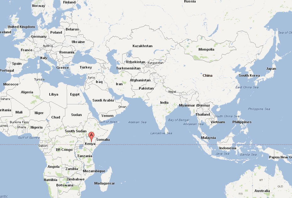 Map of Kenya World