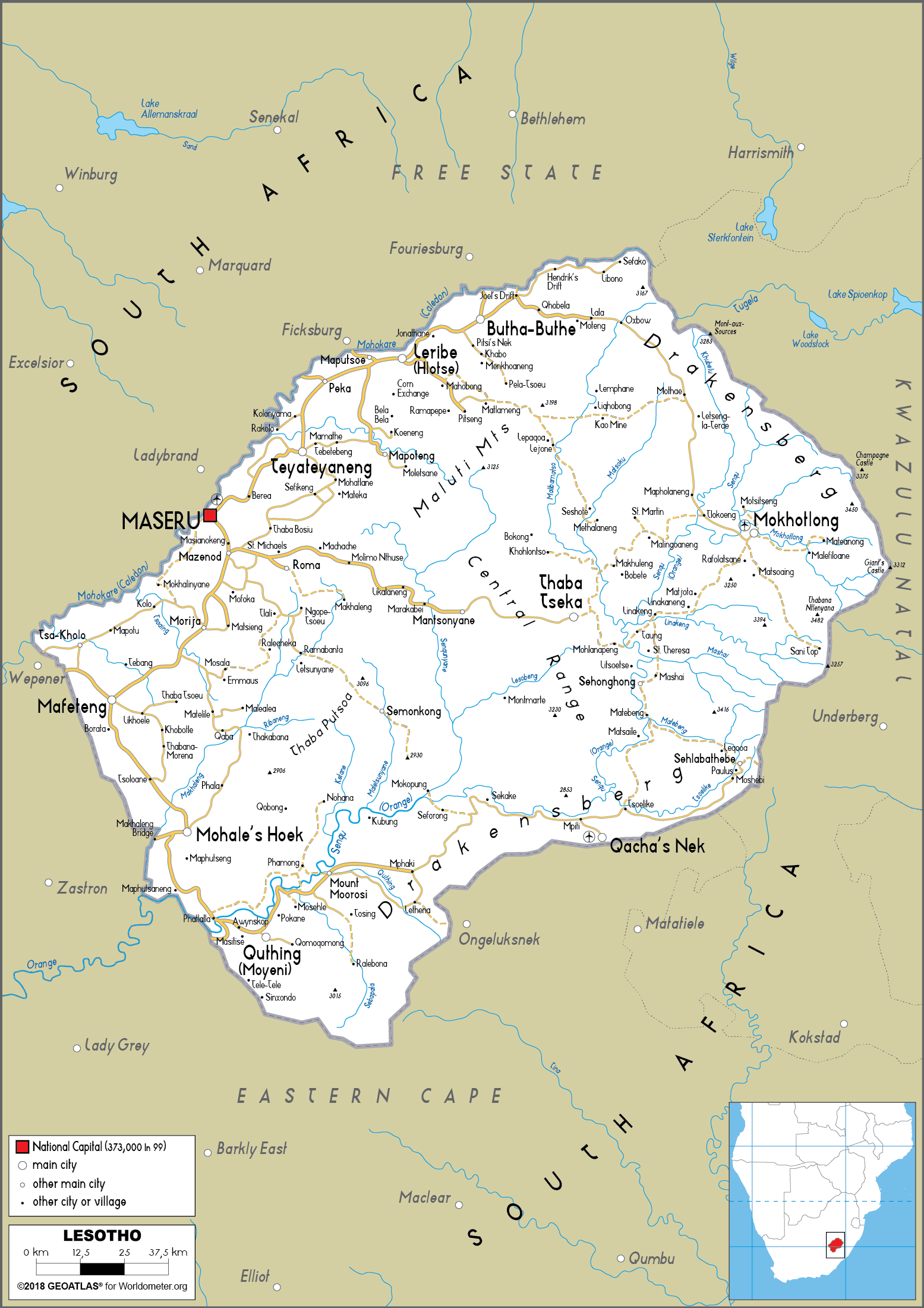 Lesotho road map