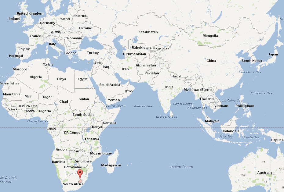 Map of Lesotho World