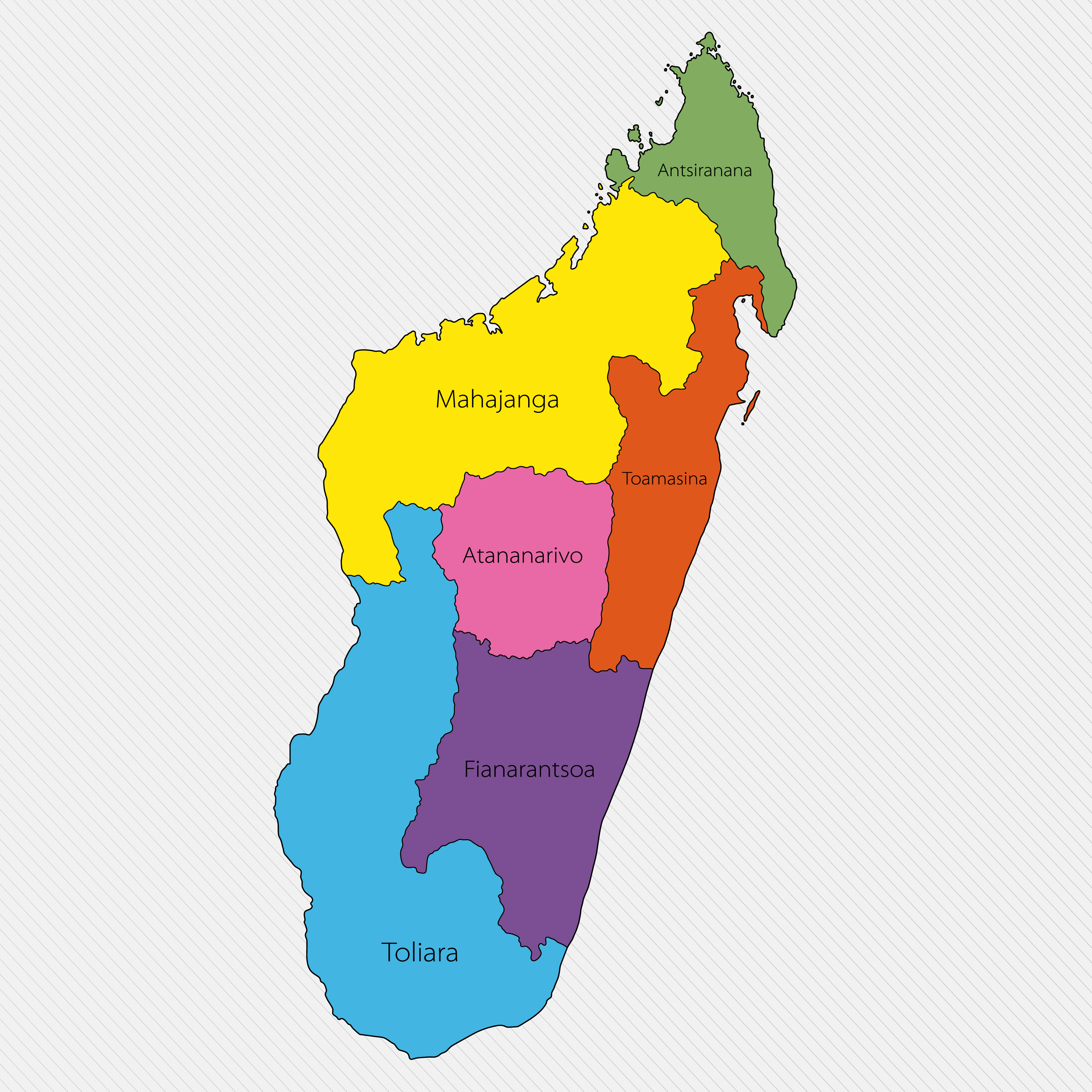 Madagascar cities map