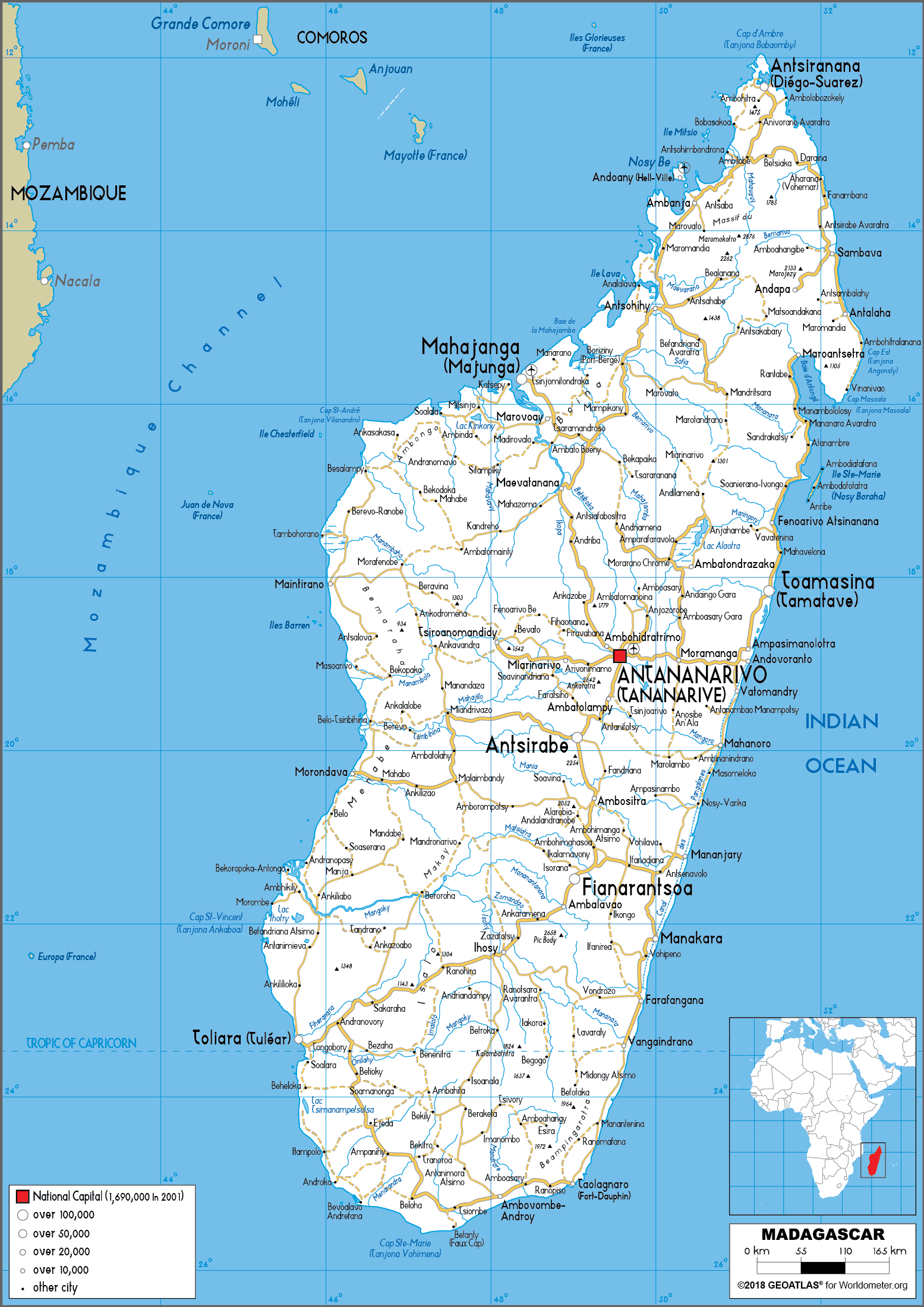 Madagascar road map