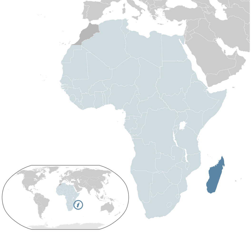 where is madagascar on the world map