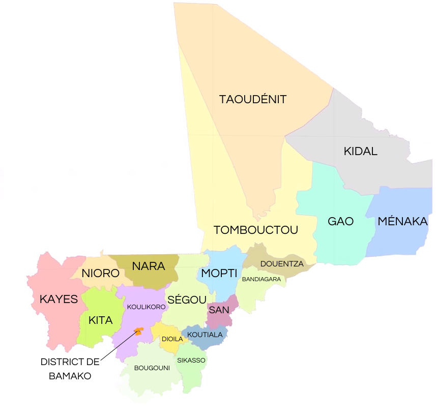 Mali map