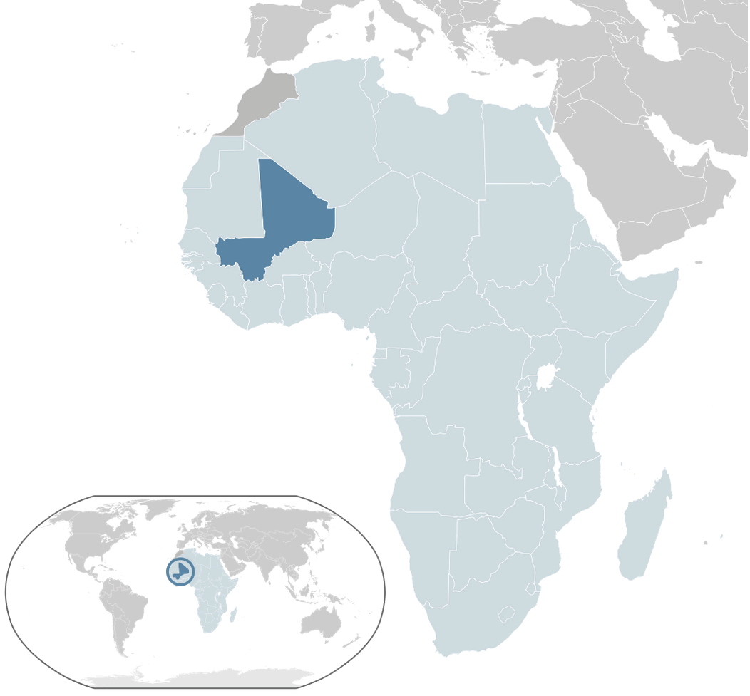where is mali on the world map