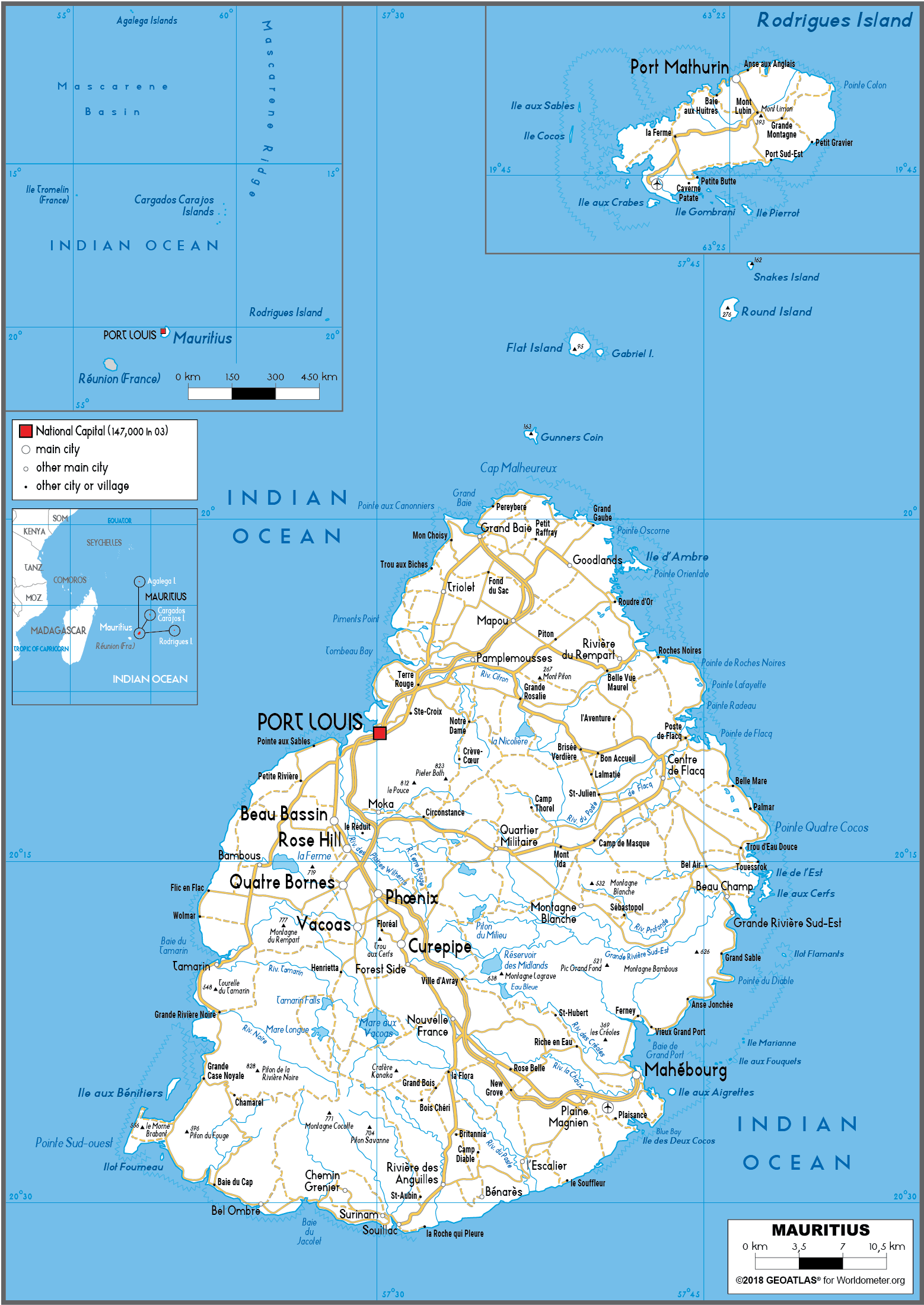 Mauritius road map