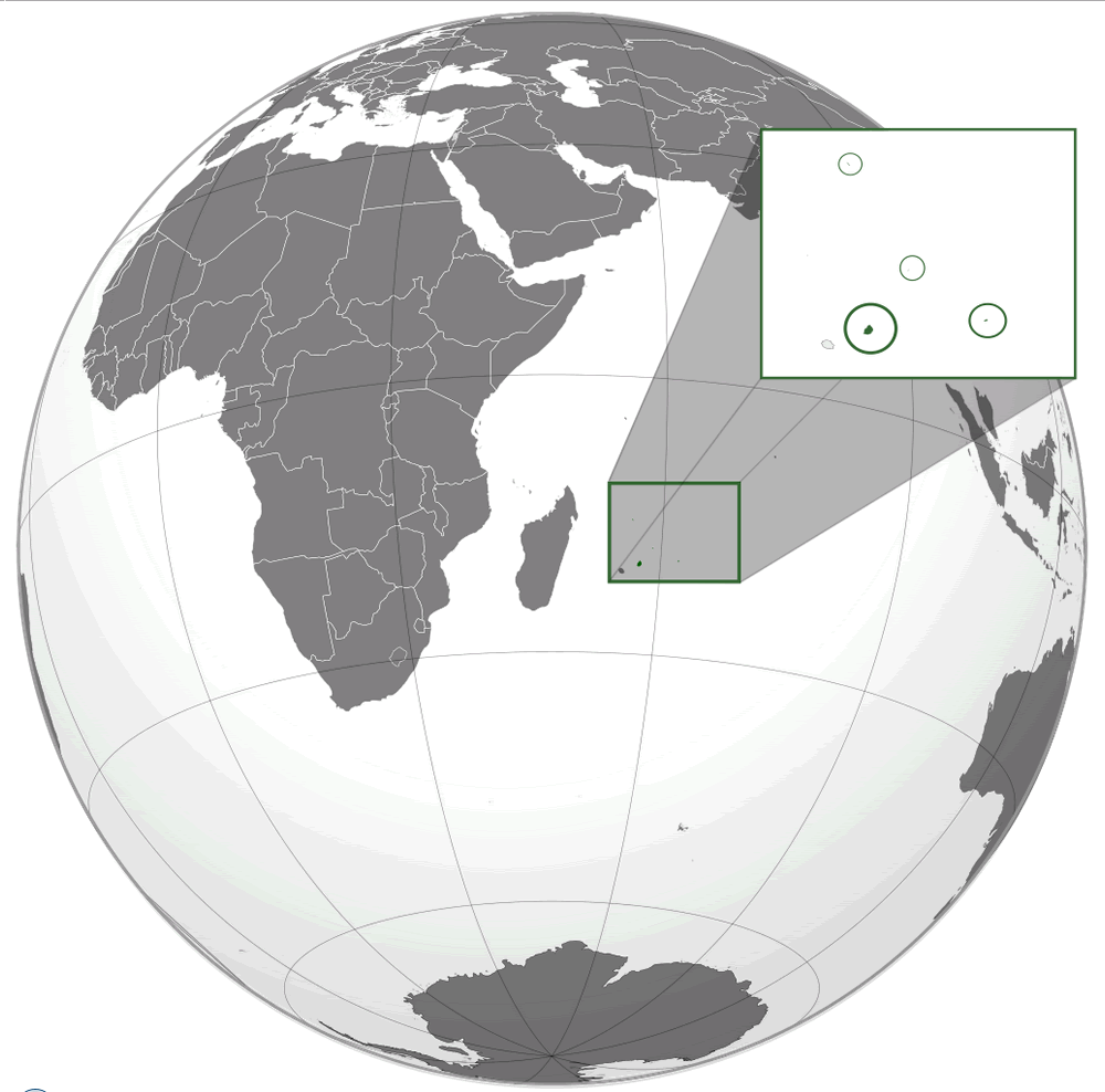 where is mauritius on the world map
