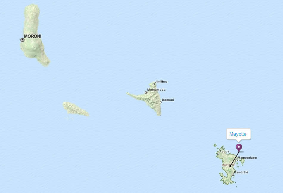 Map of Mayotte