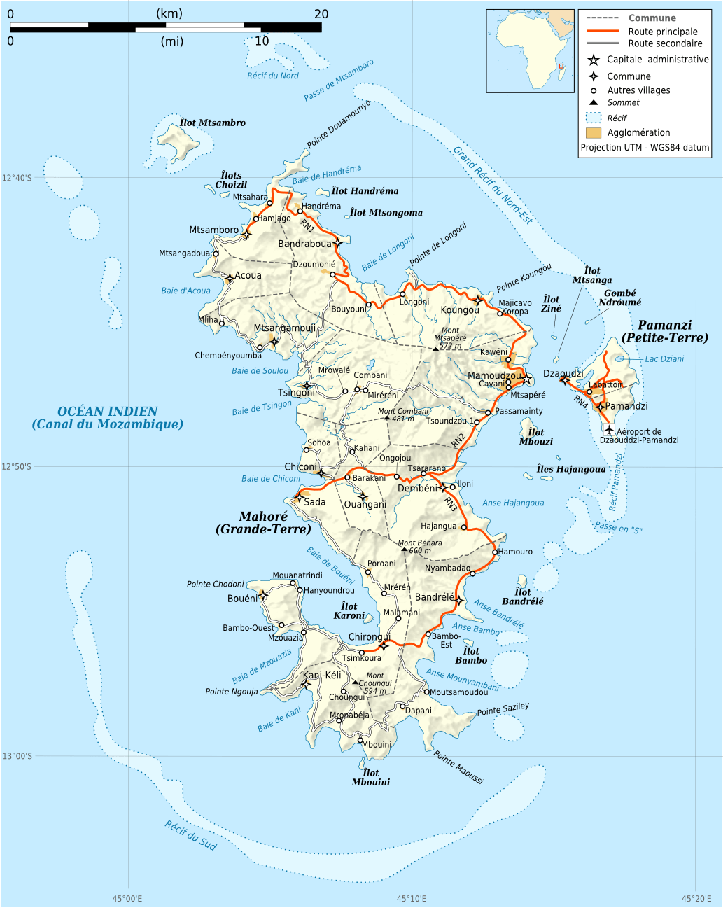 Mayotte Map