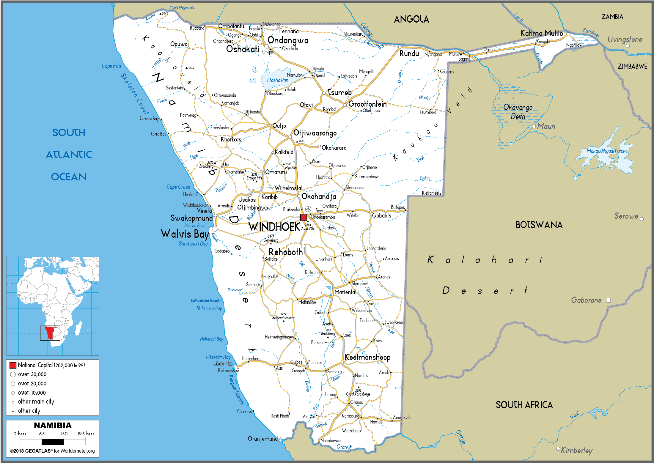 Namibia road map
