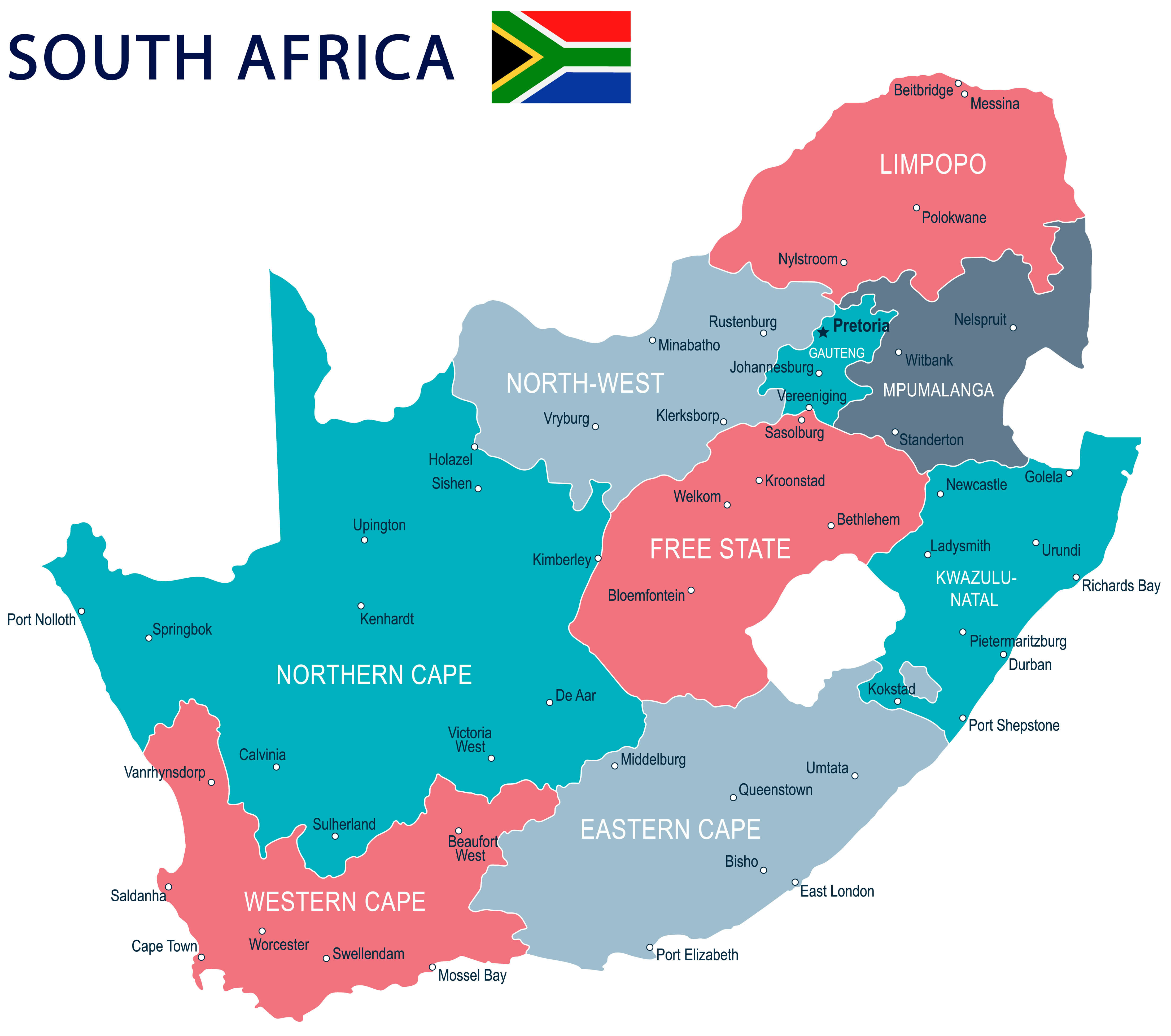 South Africa map