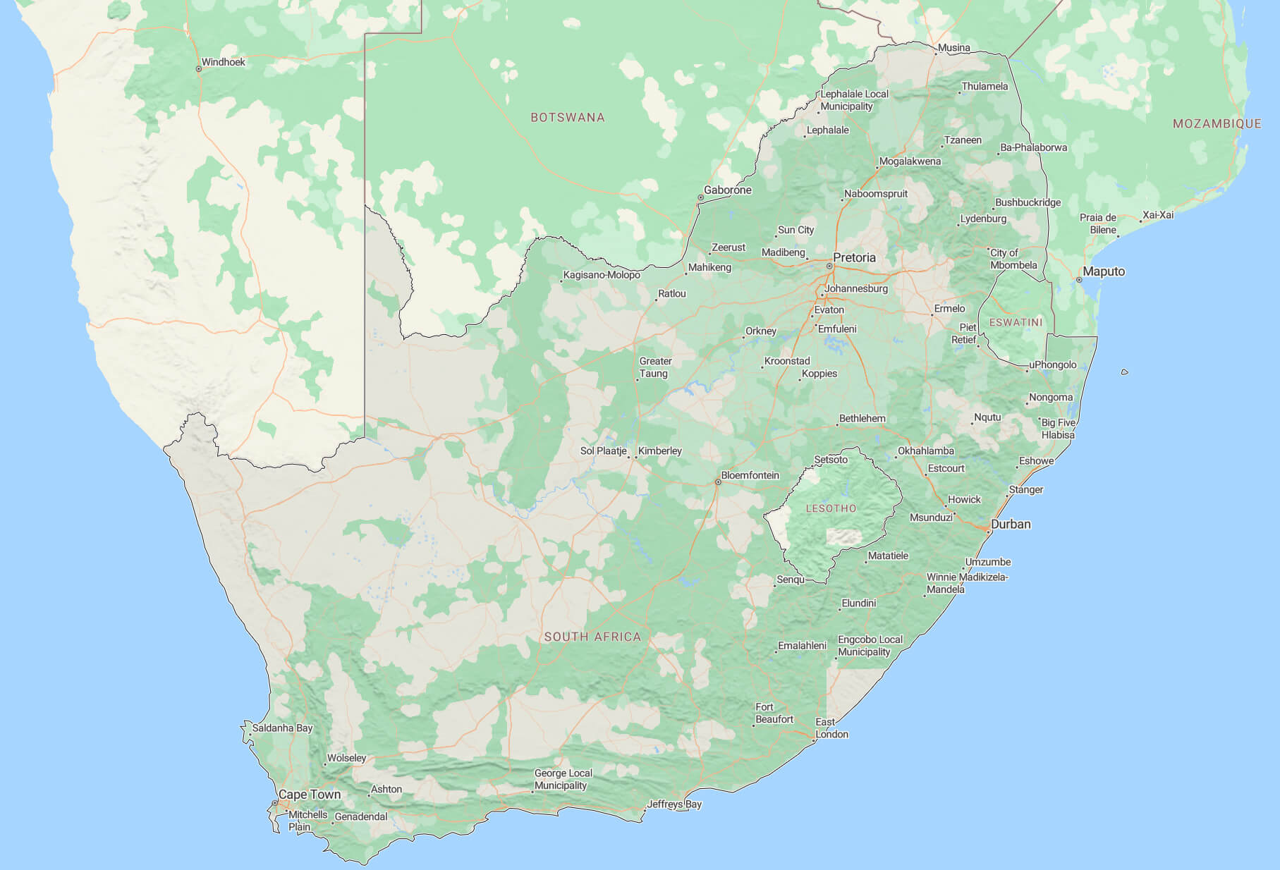 South Africa maps