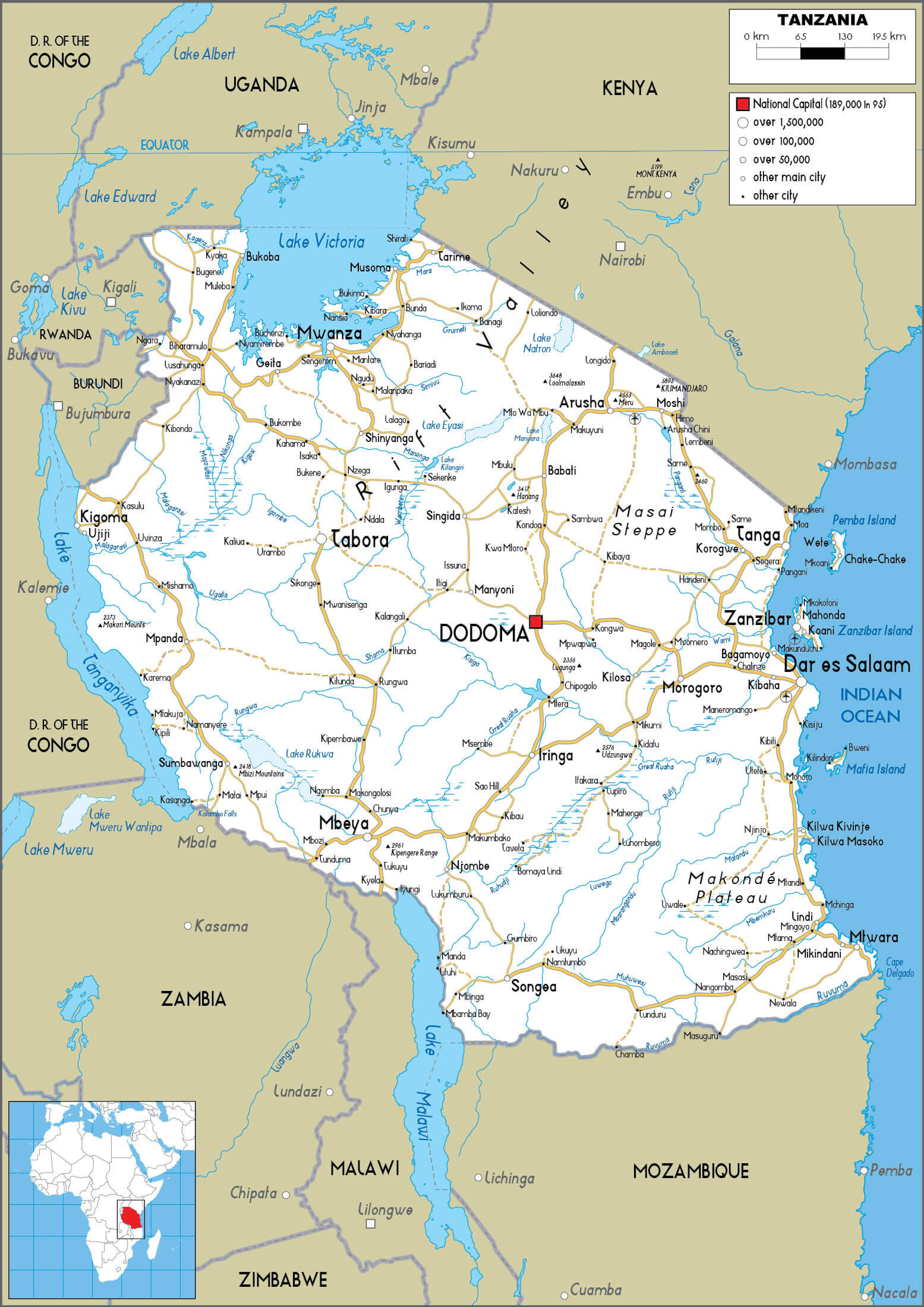 Tanzania road map