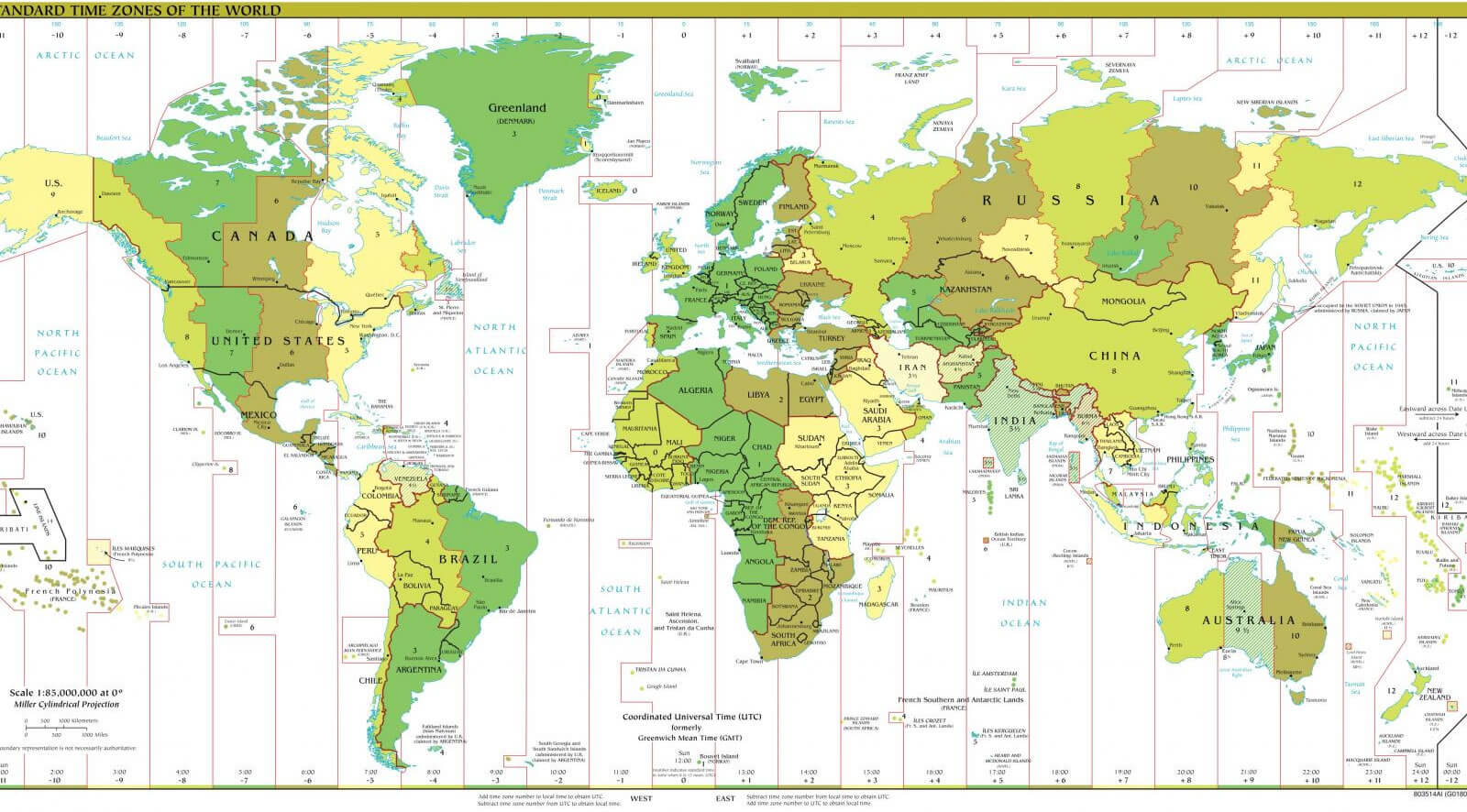 Africa and World map time zones wallpapers