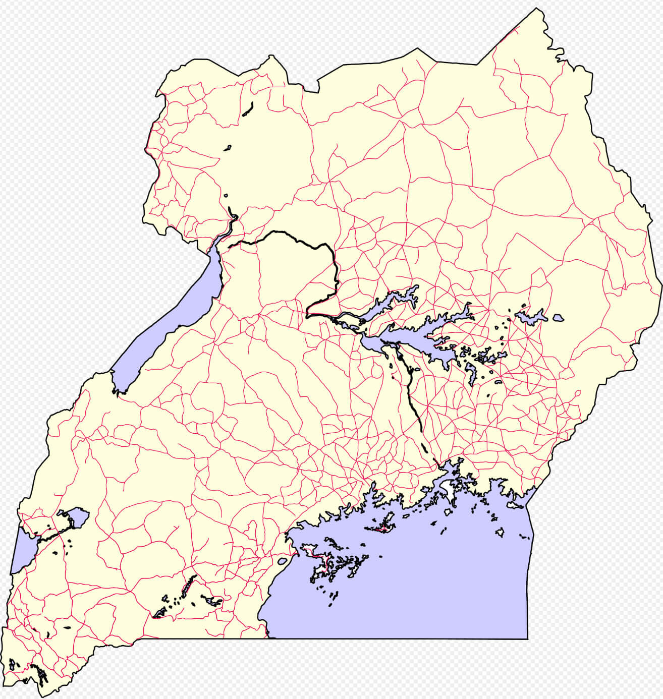 Uganda road map
