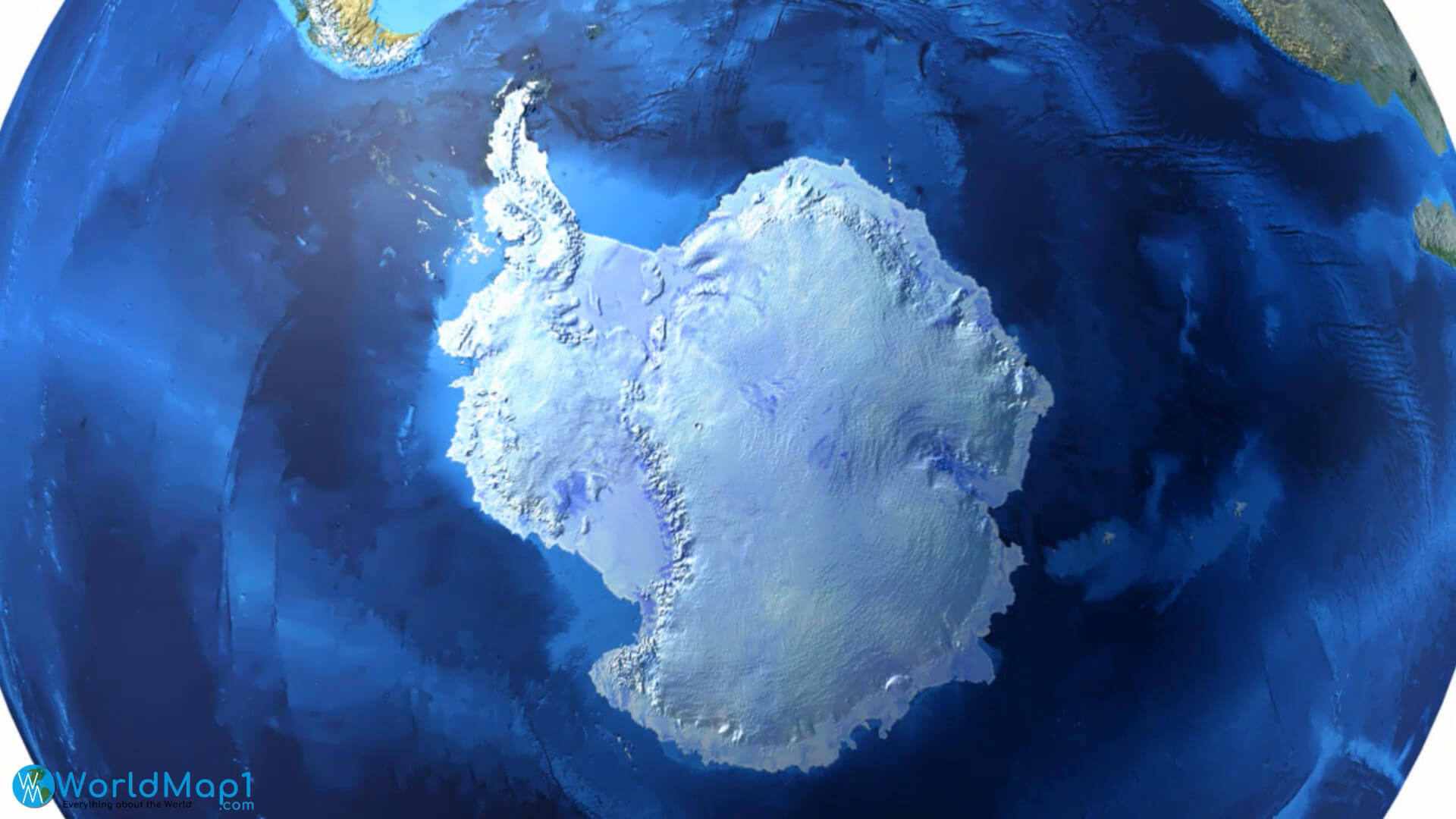 South Pole map