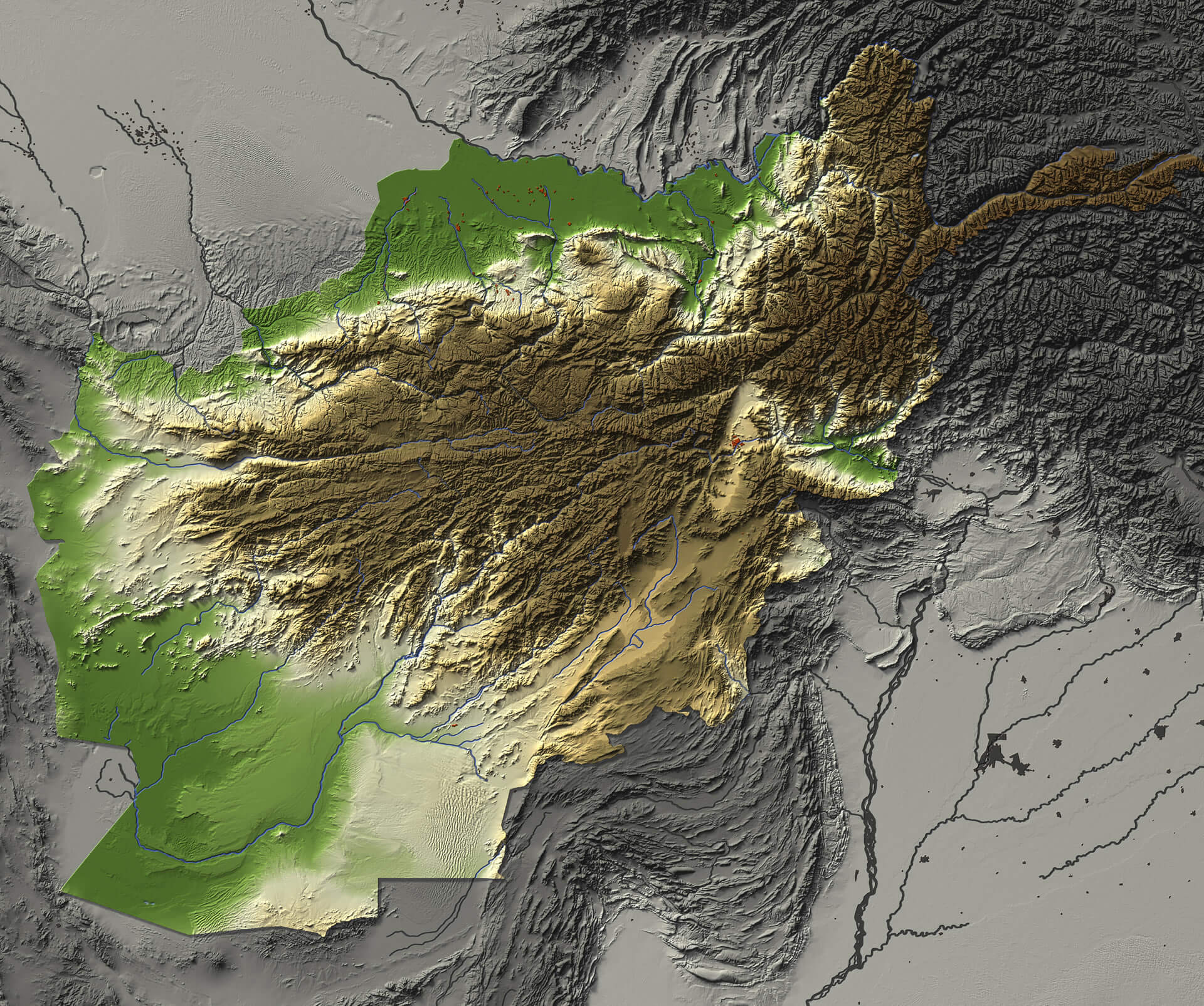 Afghanistan Map - Guide of the World