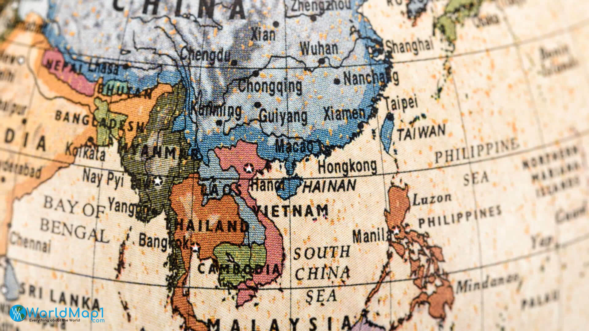 East Asia historical map