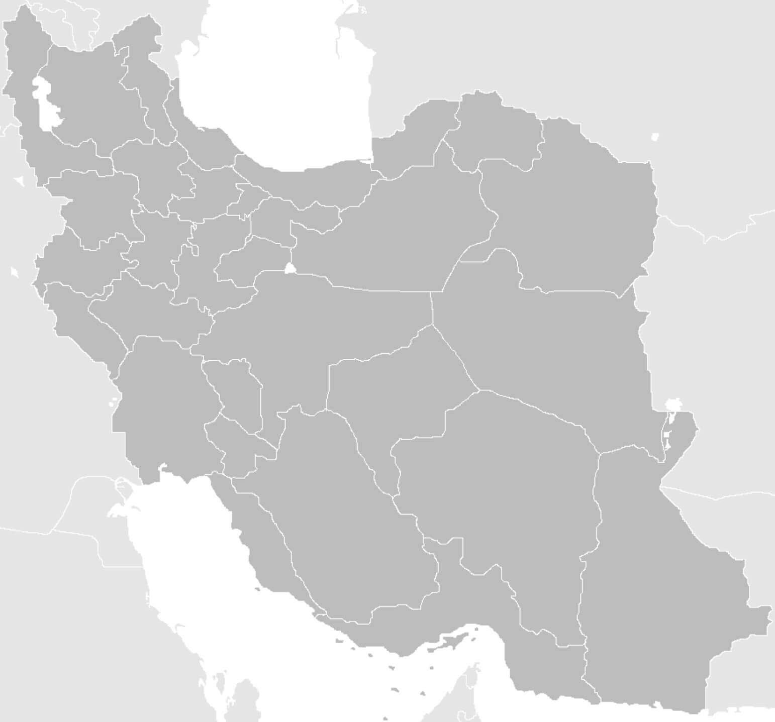 Iran outline map