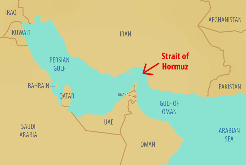 Hormuz Strait map