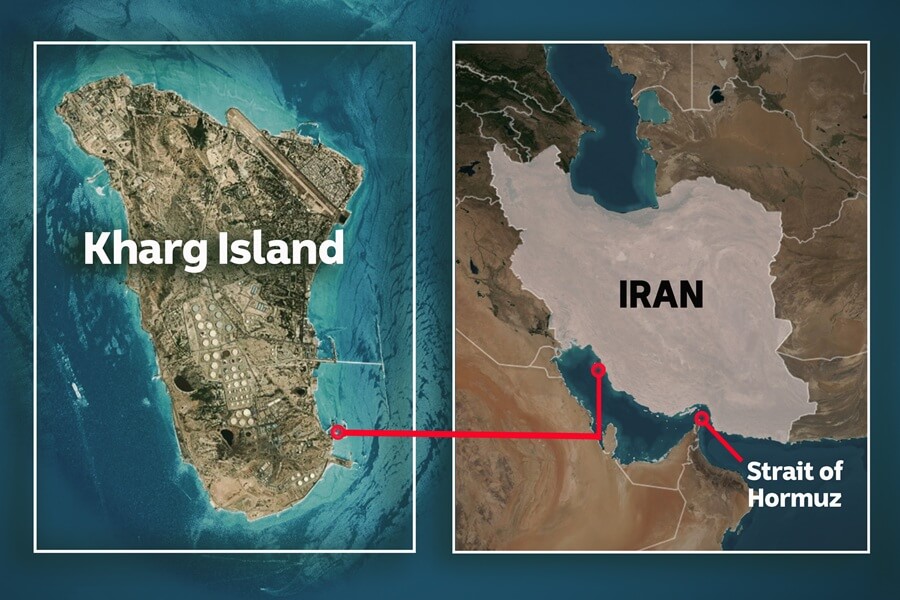 Where is Kharg Island in Iran