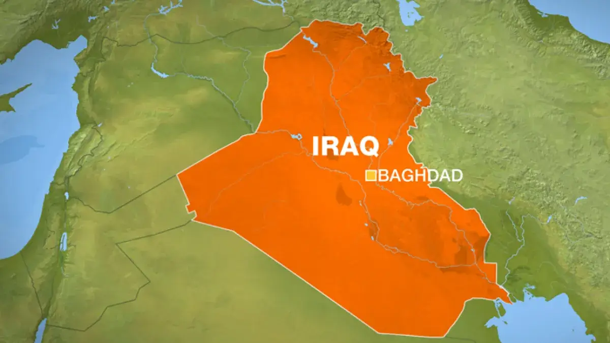 Iraq and Baghdad map