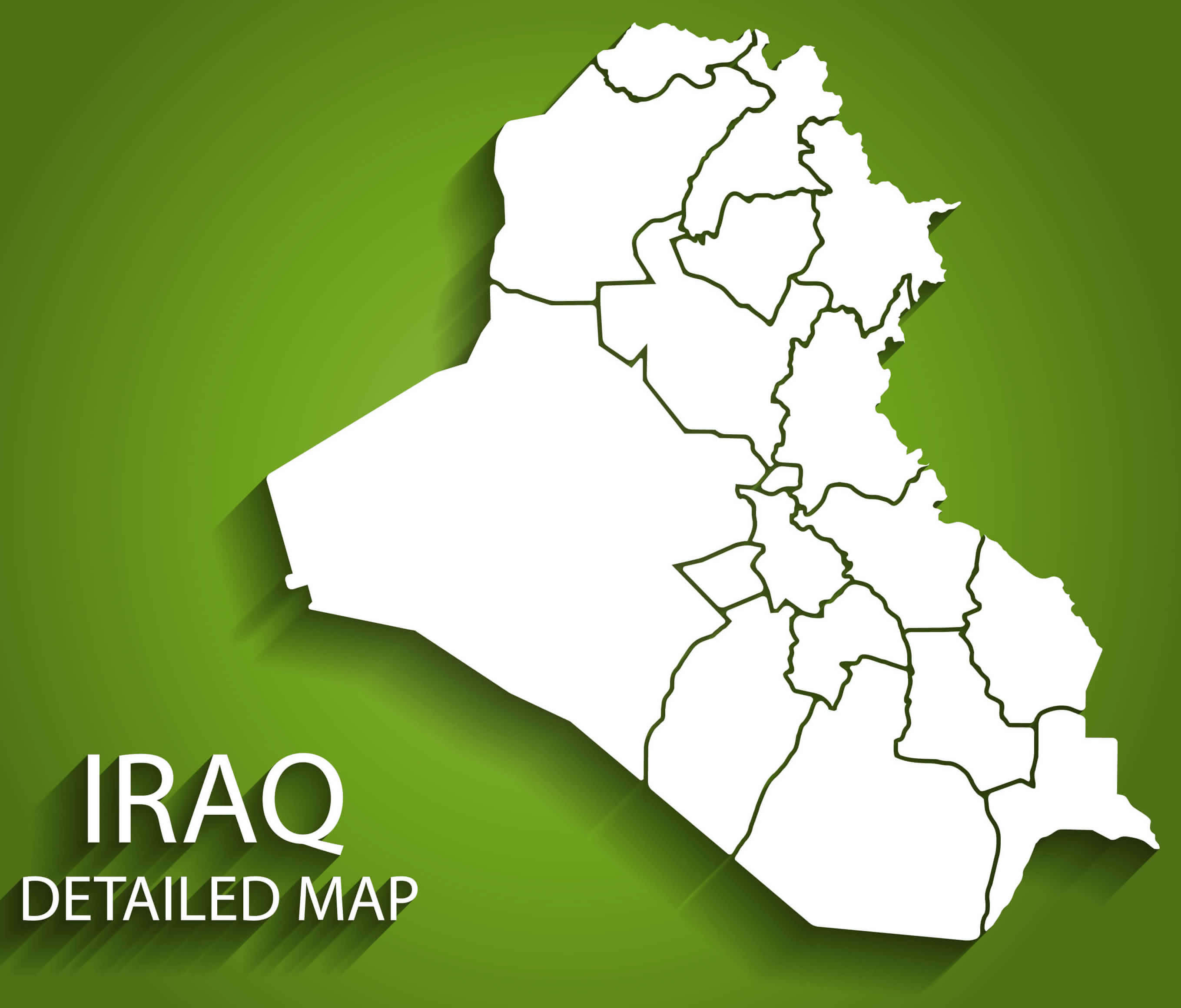 Iraq outline map