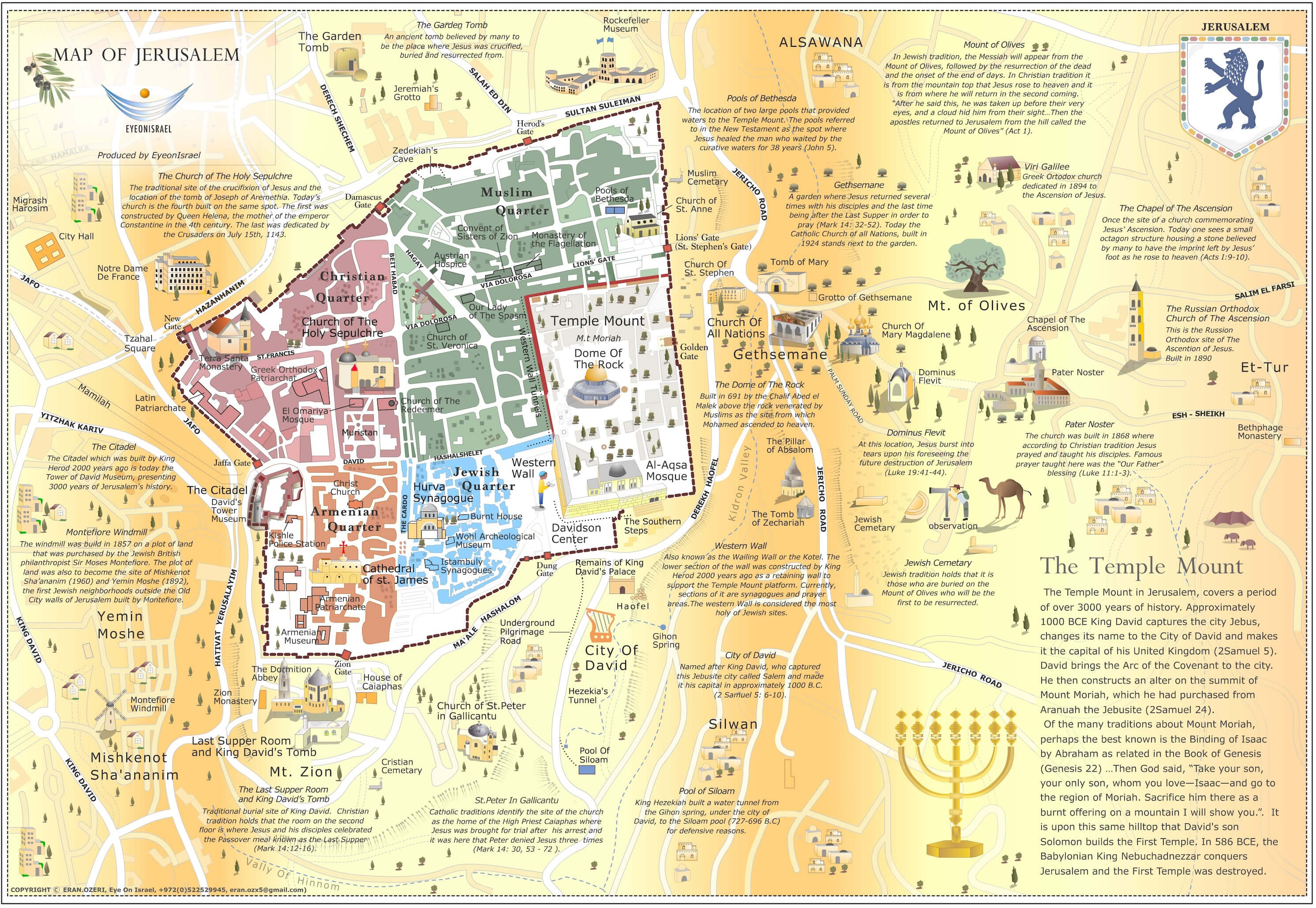 Jerusalem illustrated map