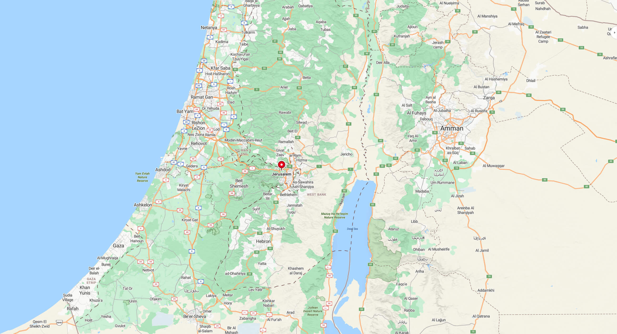 Jerusalem bing map