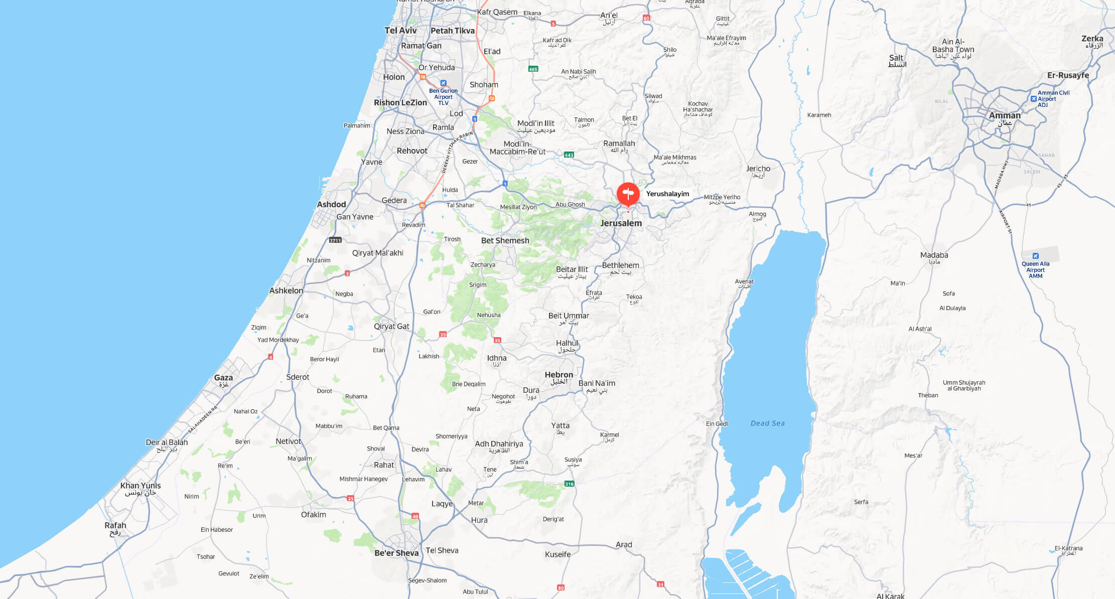 Jerusalem yandex map