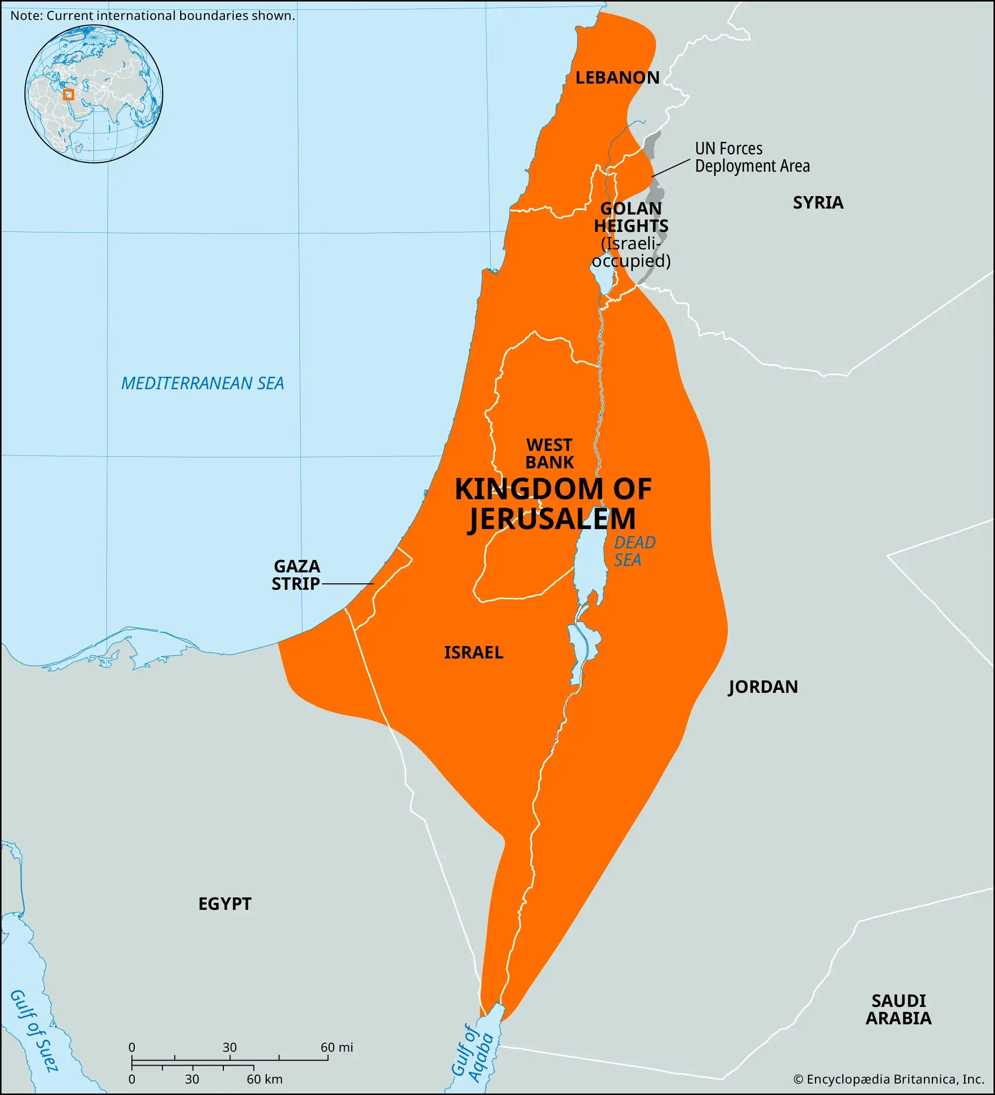 Locator map kingdom of Jerusalem