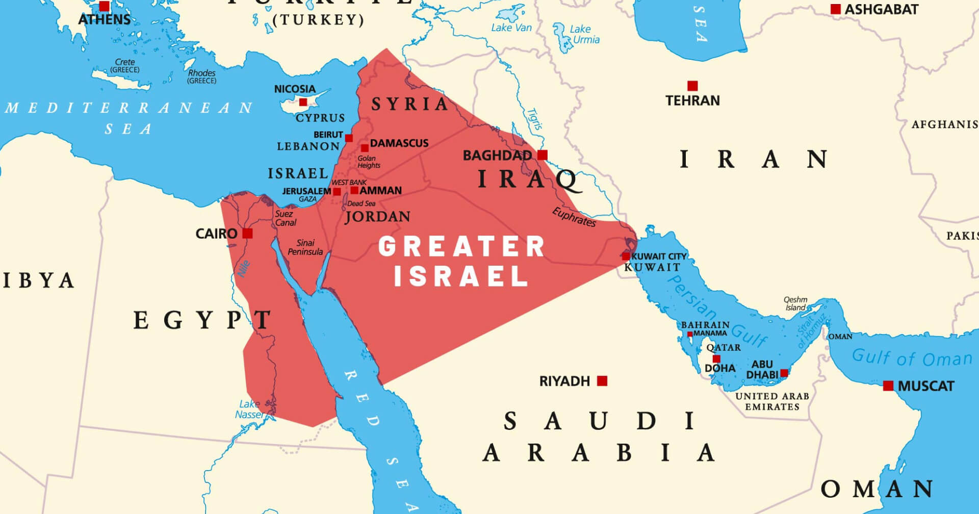 Greater Israel map