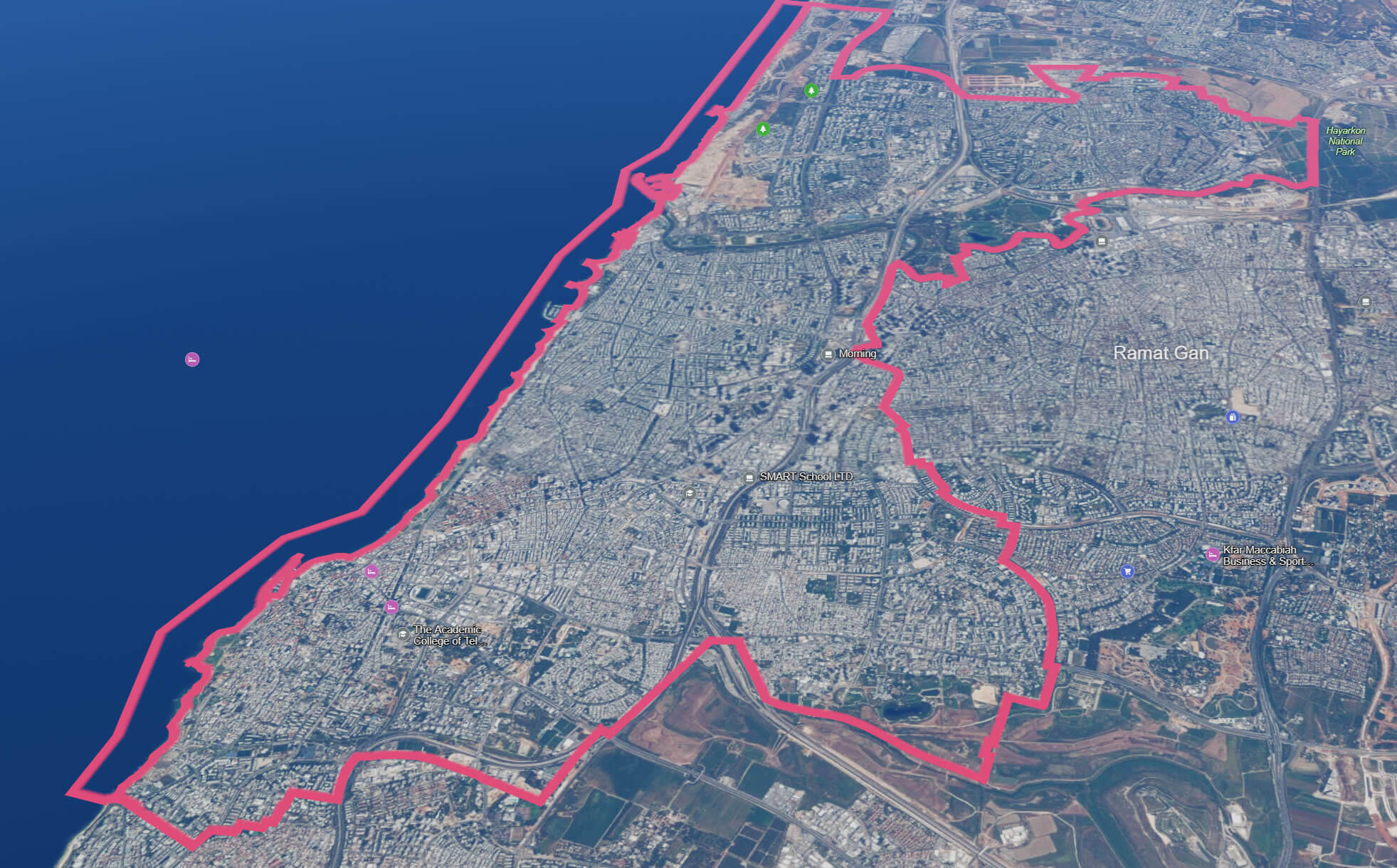 Tel Aviv aerial view