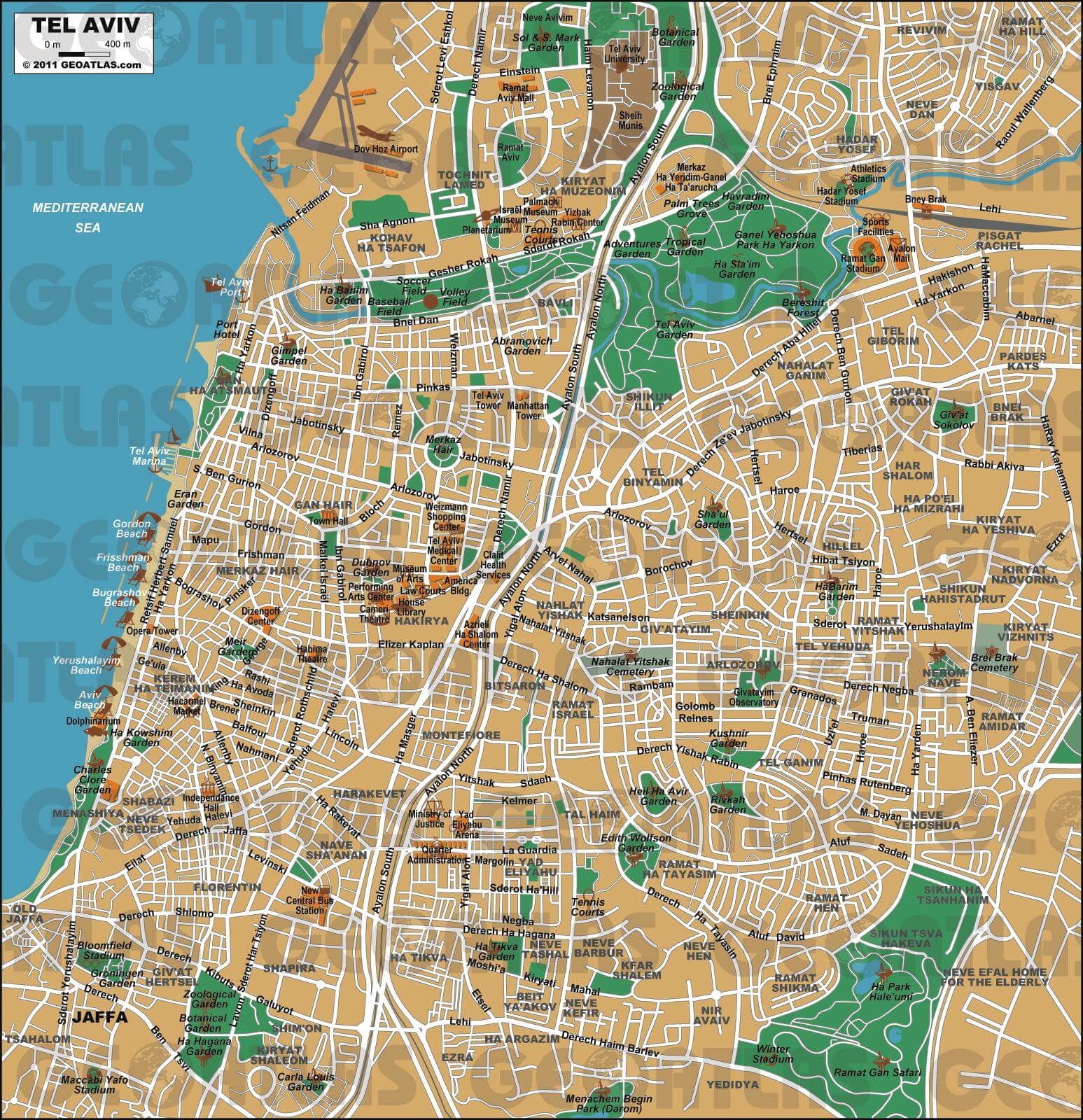Tel Aviv map