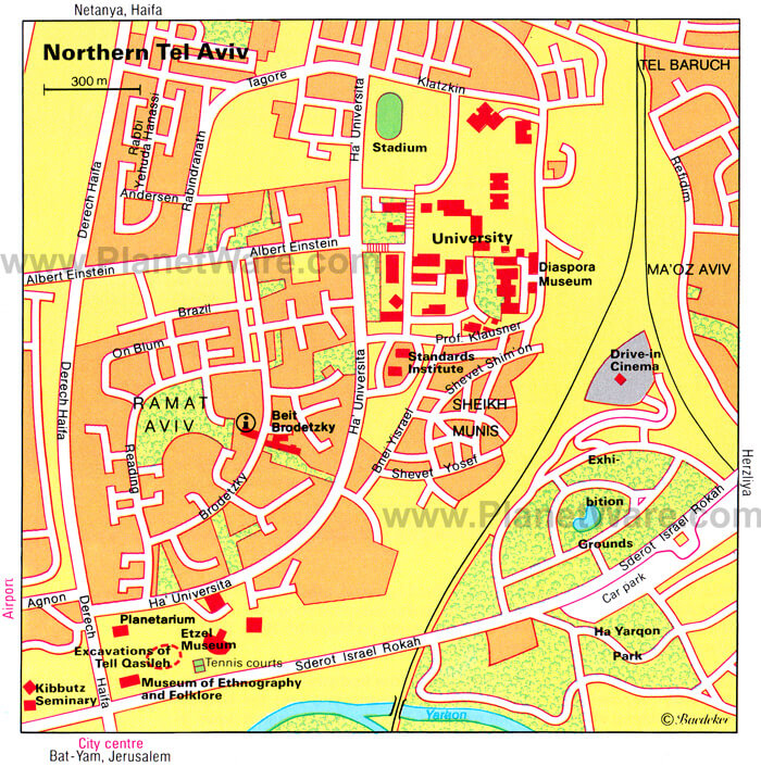 Tel Aviv yafo city center map