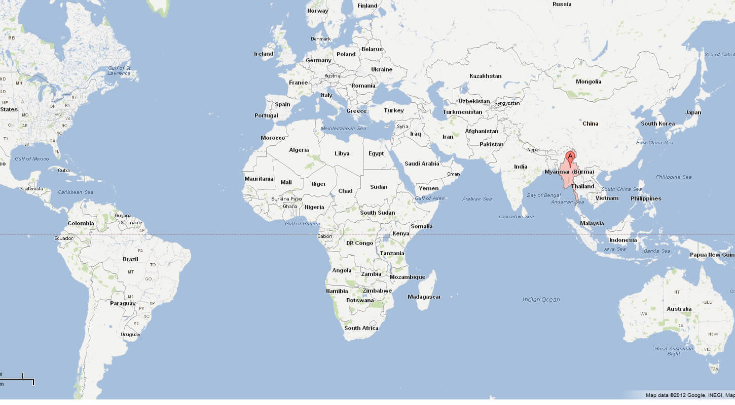 Map of Myanmar World