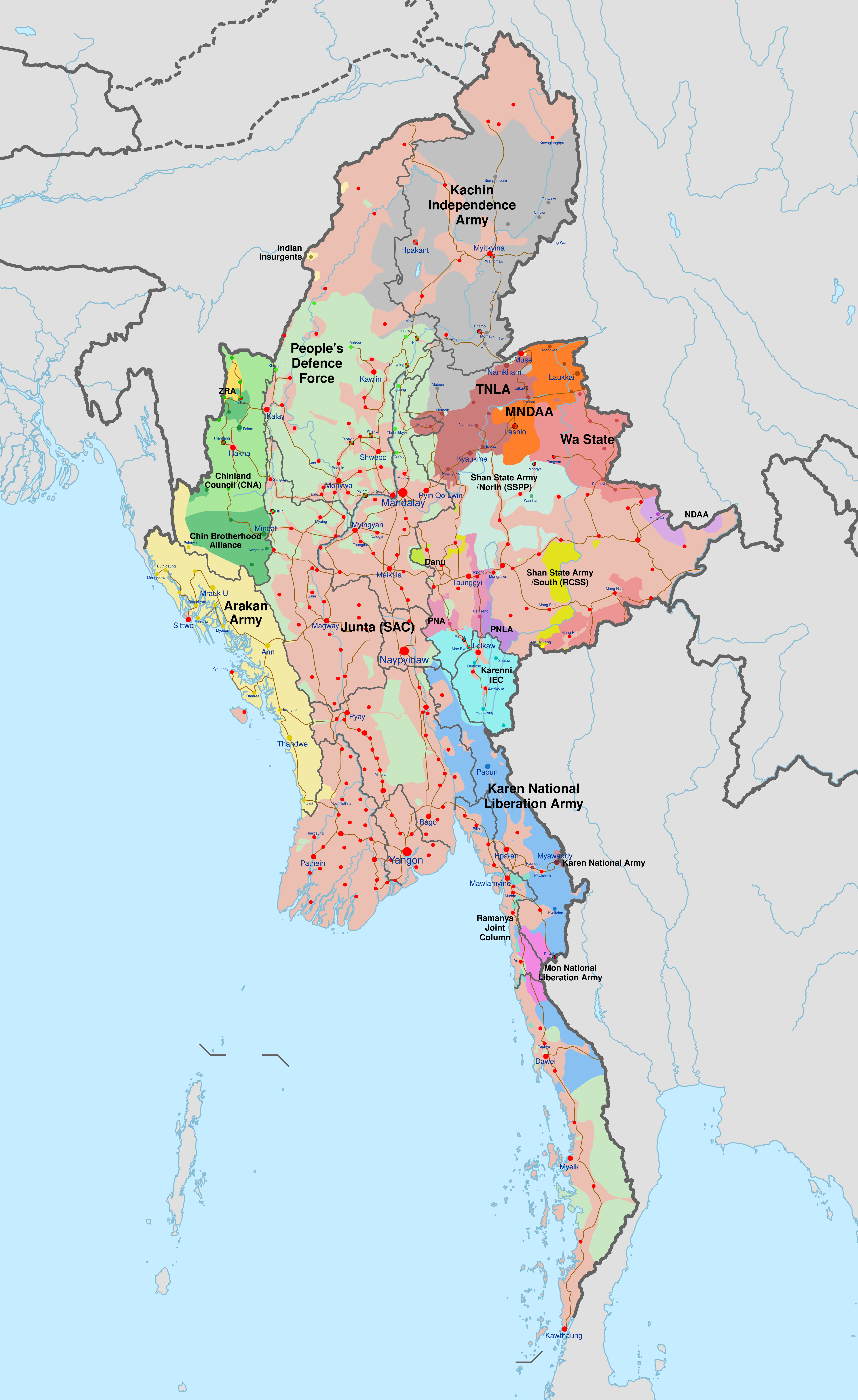 Myanmar civil war