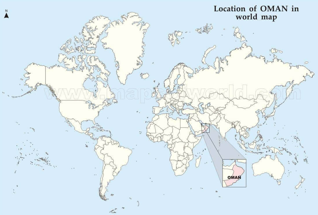 Where is located Oman in the world