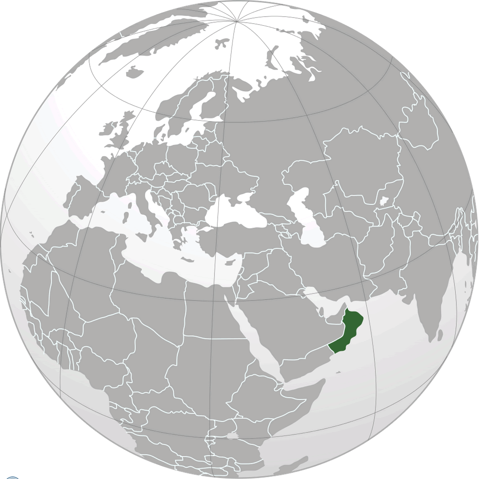where is oman on the world map