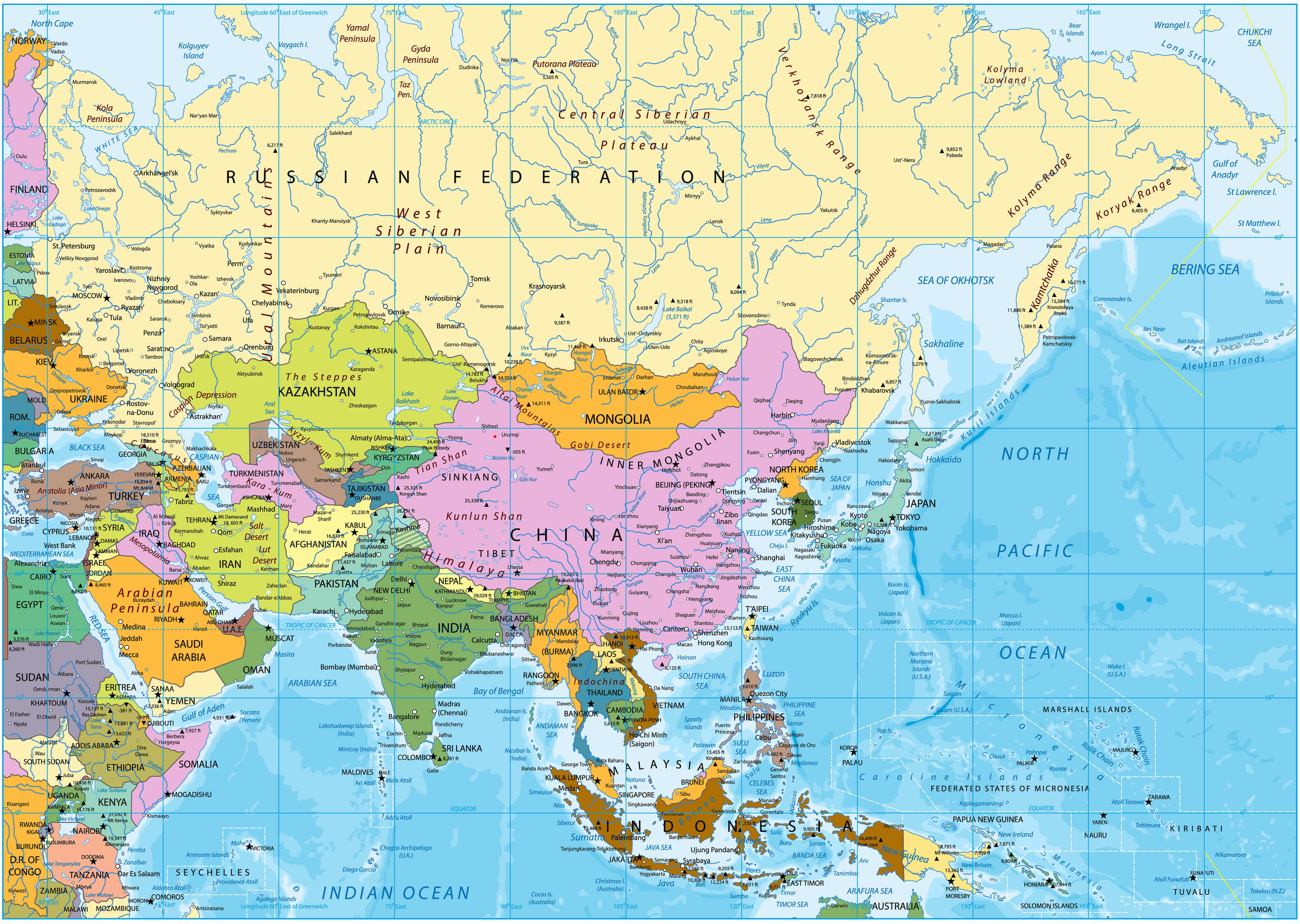 Pakistan location on asia map
