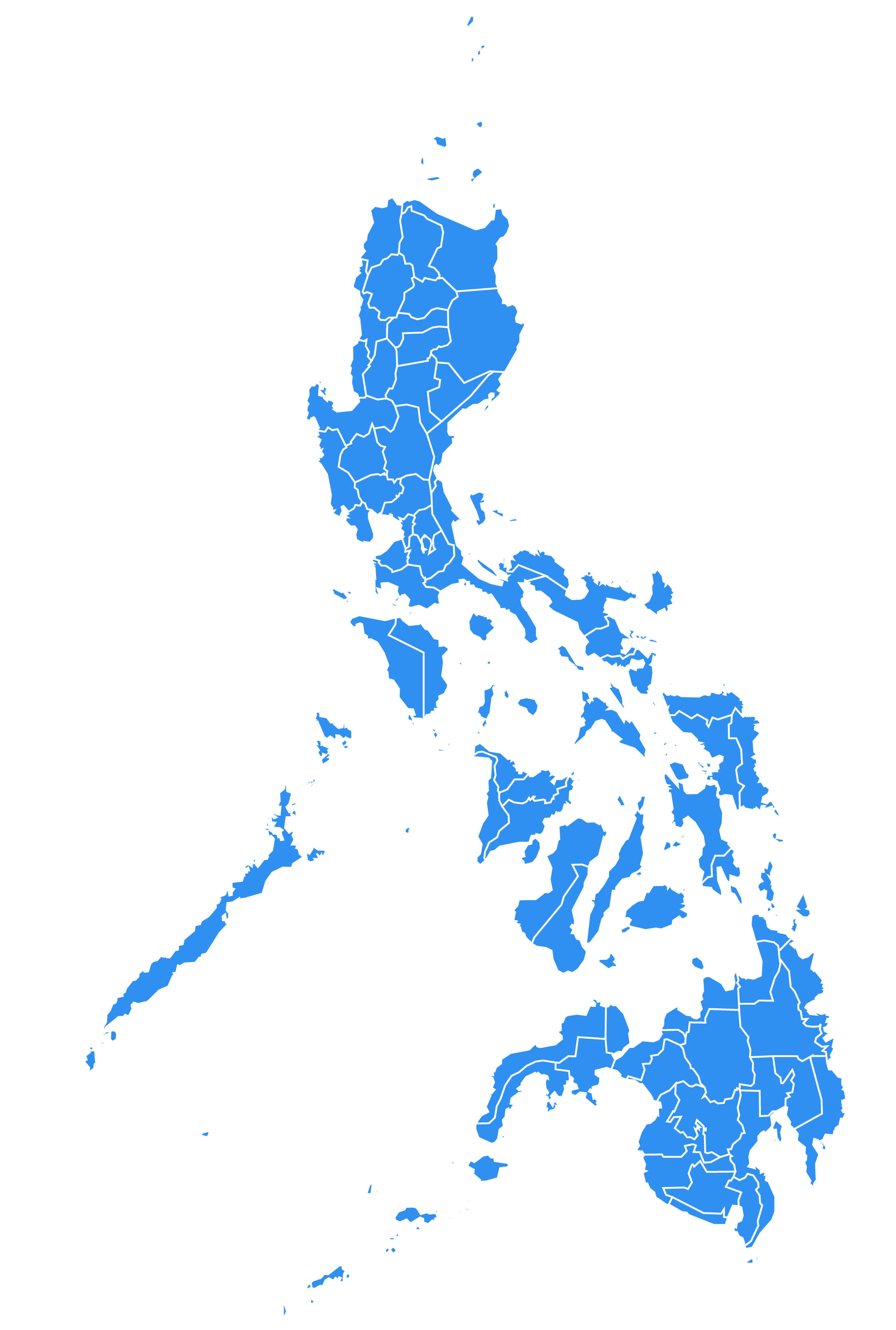Blank map of Philippines