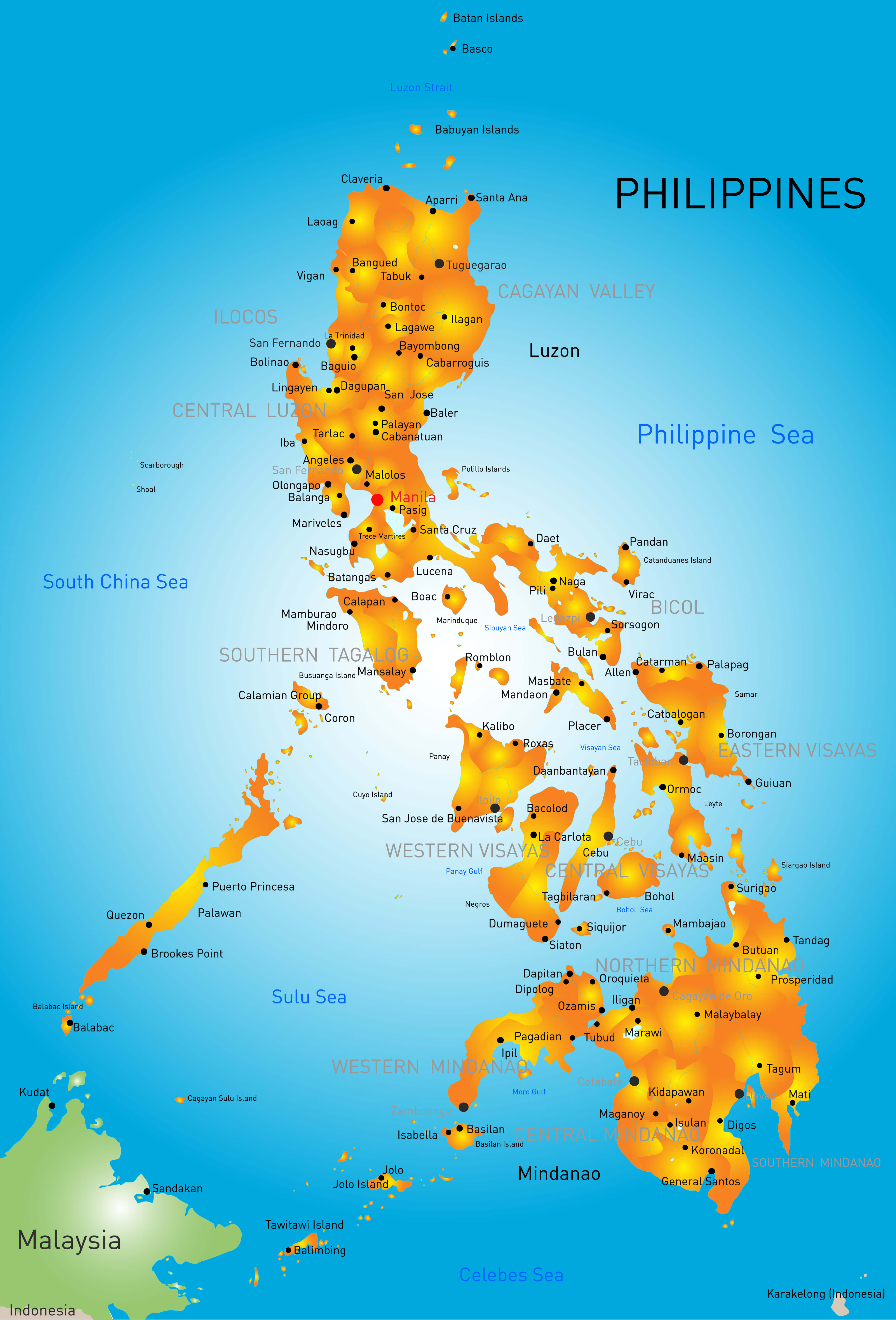 Philippines administrative map